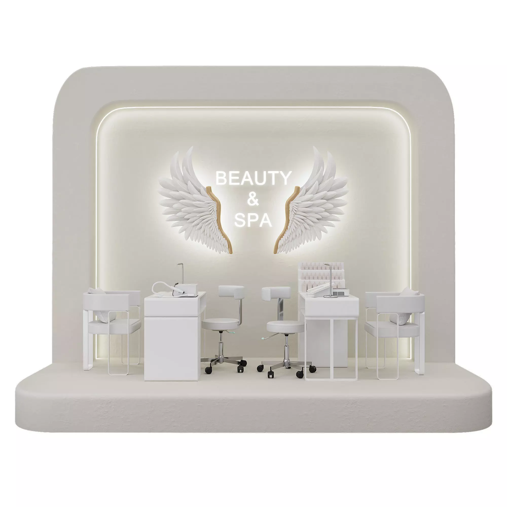 Manicure salon 4 3D model_0