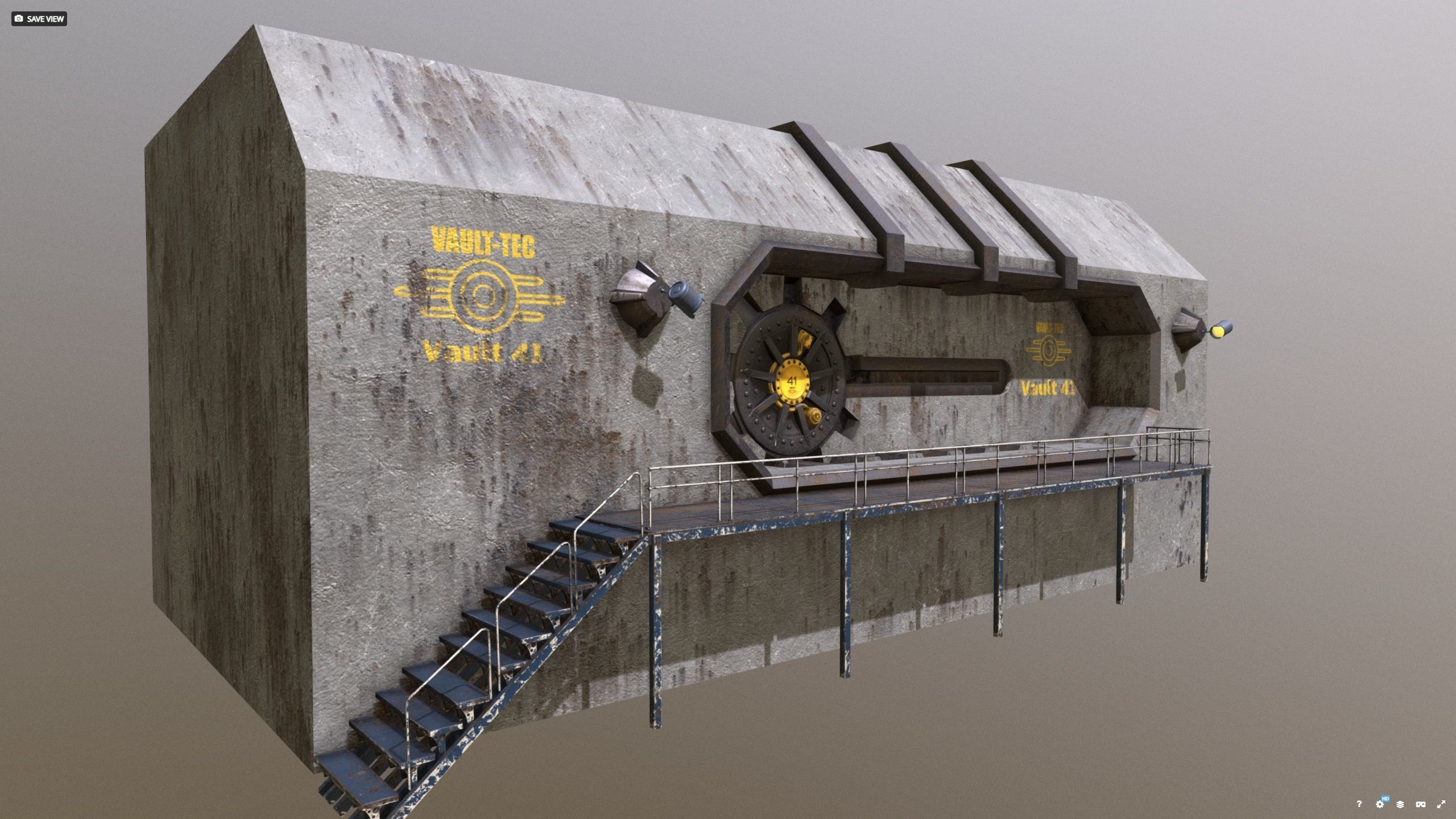 Vault-Tec - Vault 41 Bunkergate 3D model_1