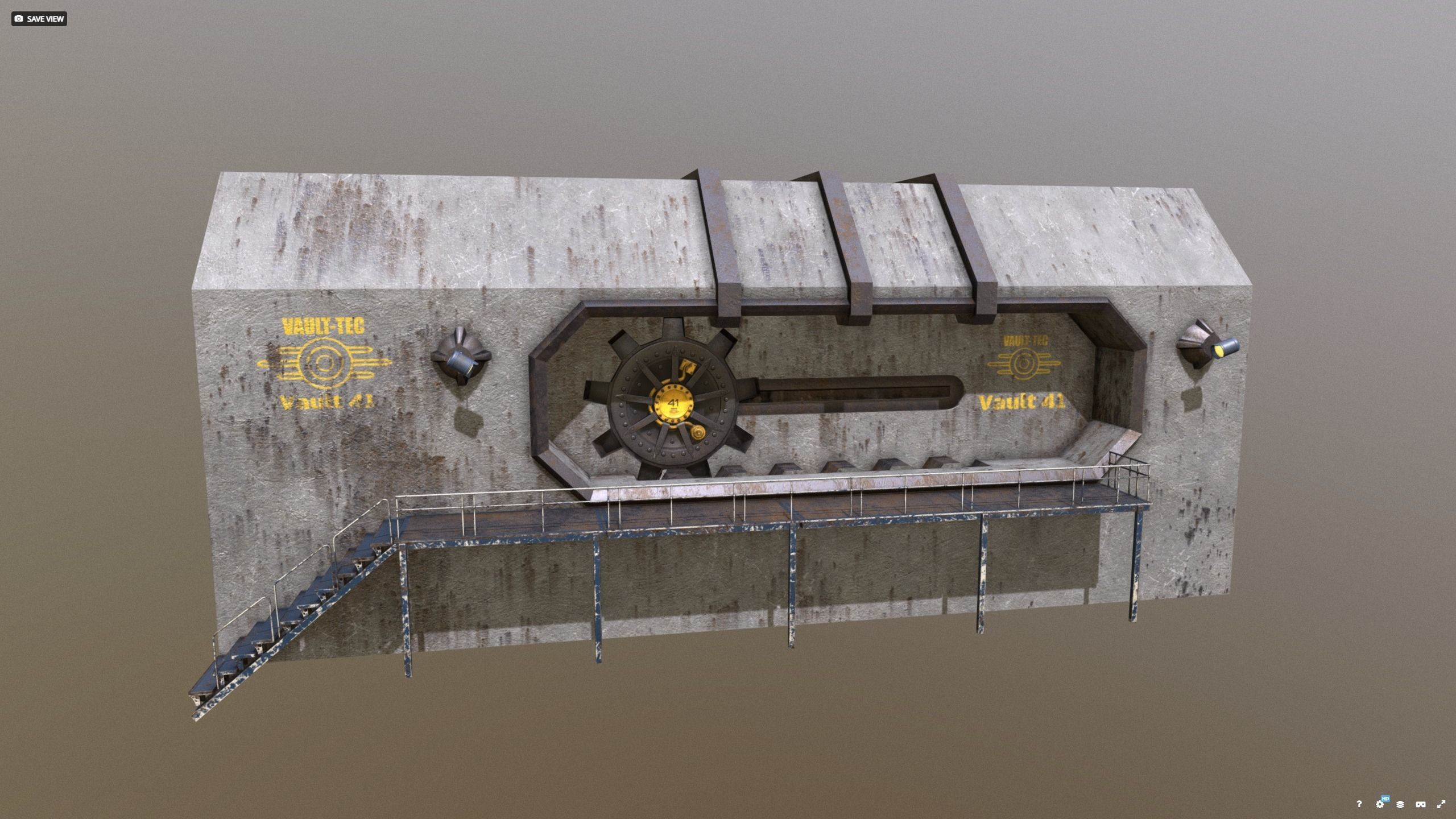 Vault-Tec - Vault 41 Bunkergate 3D model_10