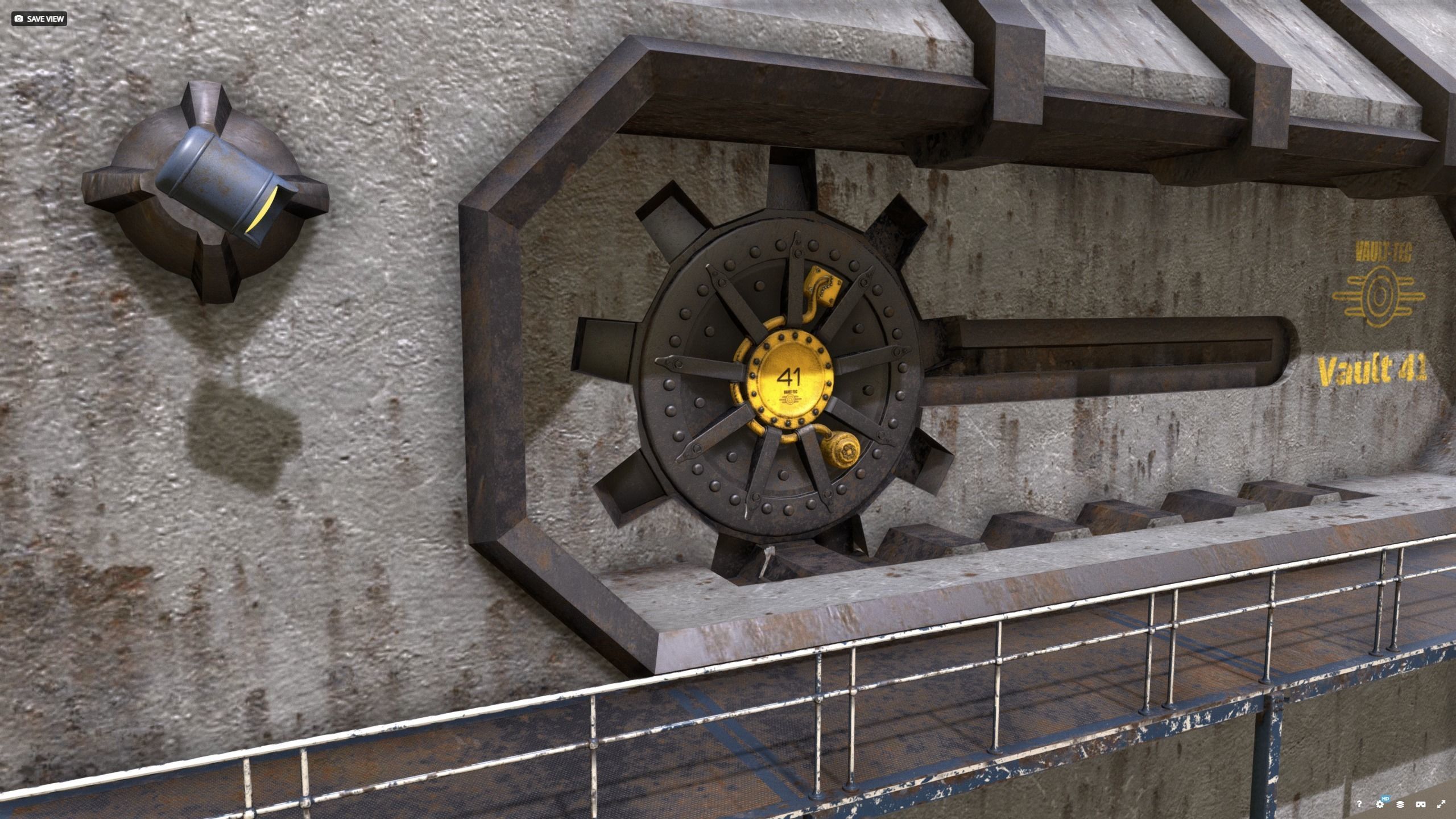 Vault-Tec - Vault 41 Bunkergate 3D model_4