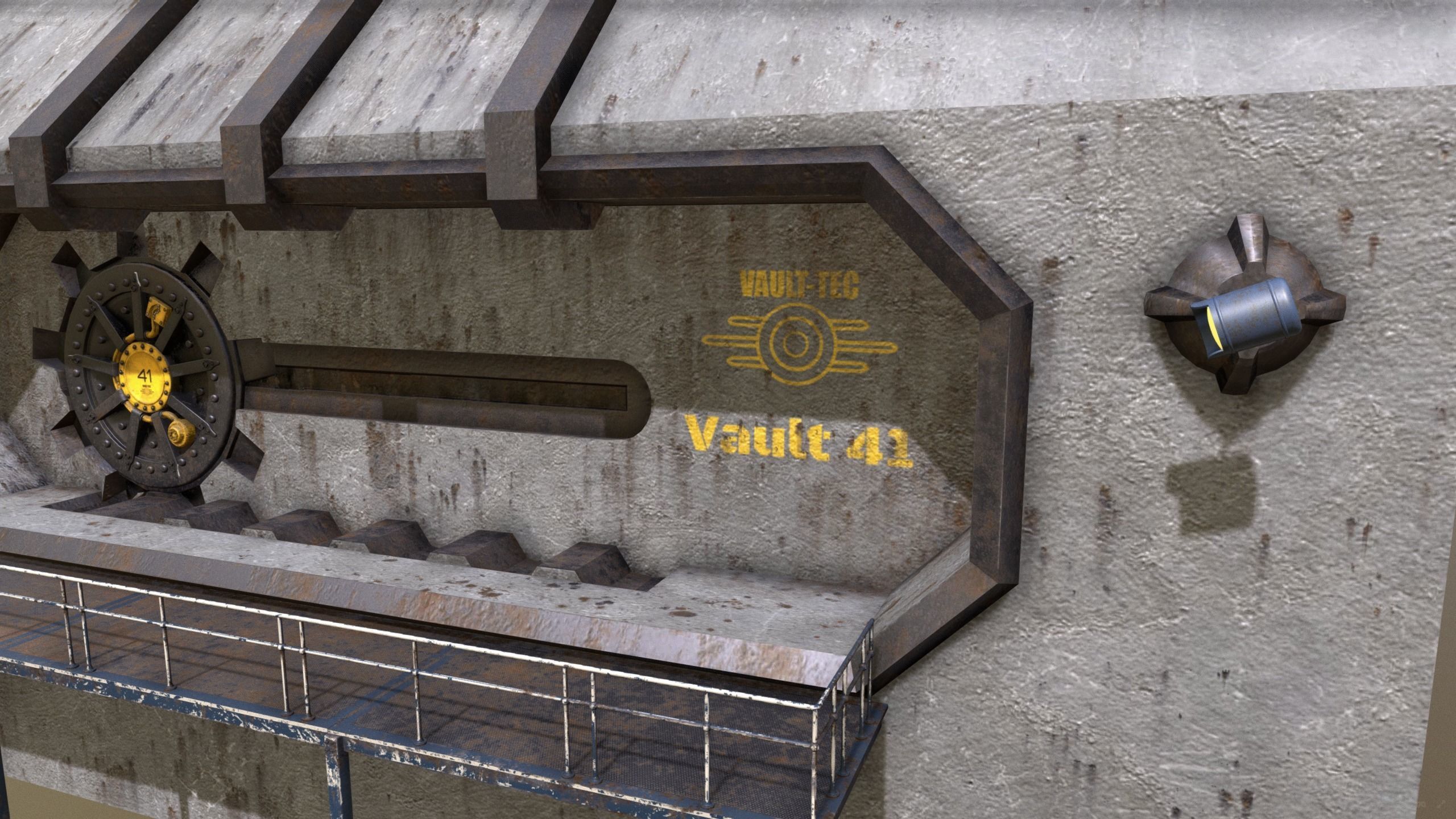 Vault-Tec - Vault 41 Bunkergate 3D model_5
