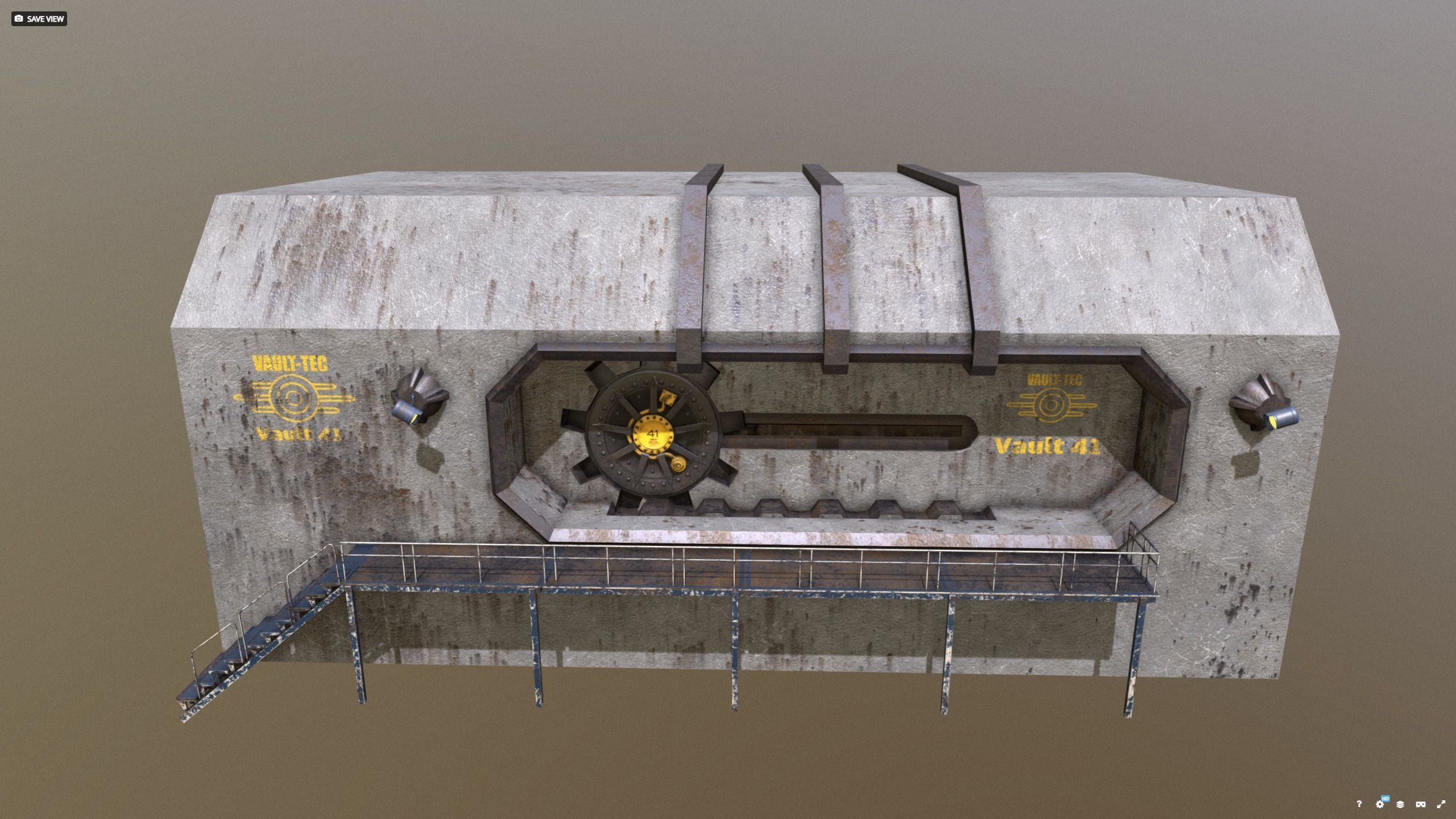 Vault-Tec - Vault 41 Bunkergate 3D model_12