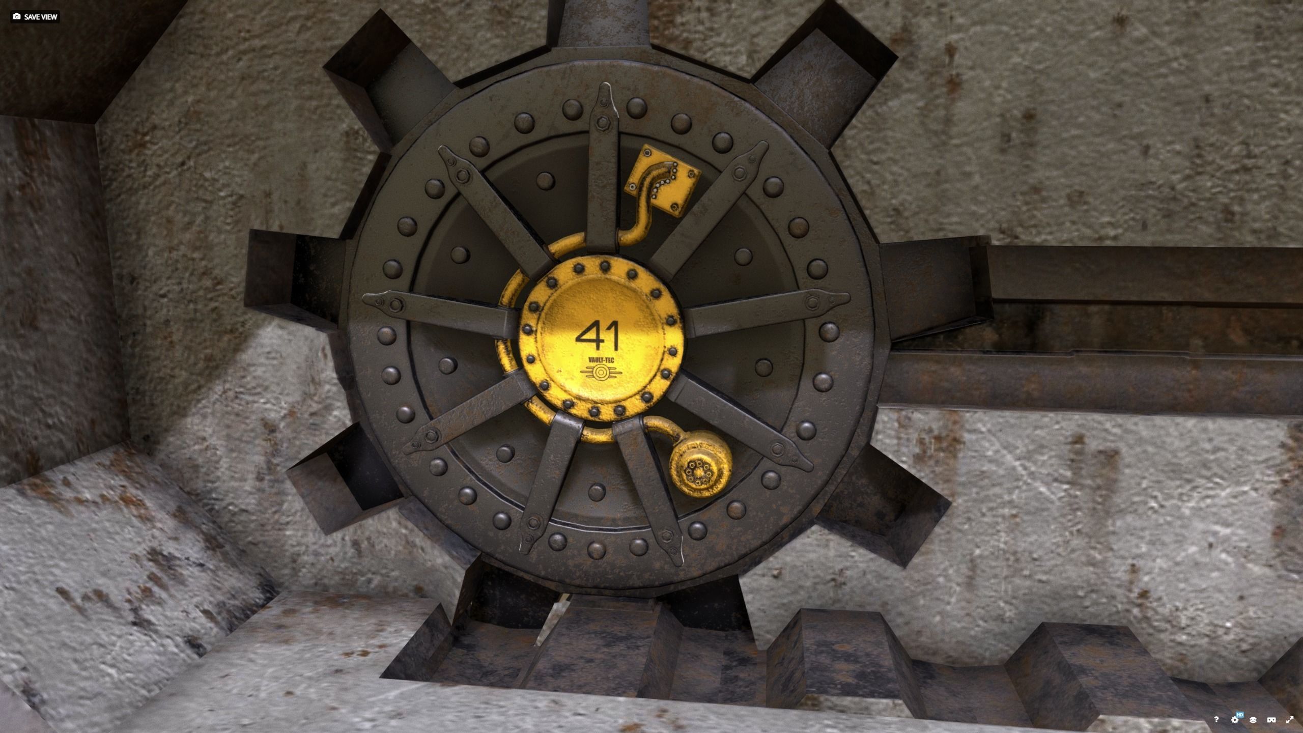 Vault-Tec - Vault 41 Bunkergate 3D model_7
