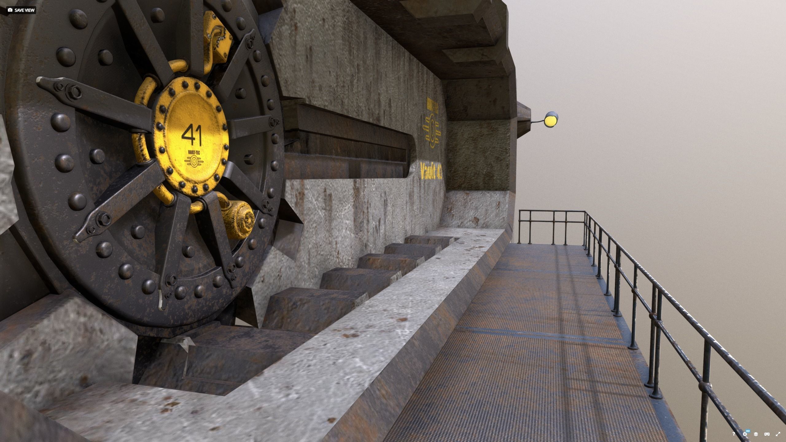 Vault-Tec - Vault 41 Bunkergate 3D model_9