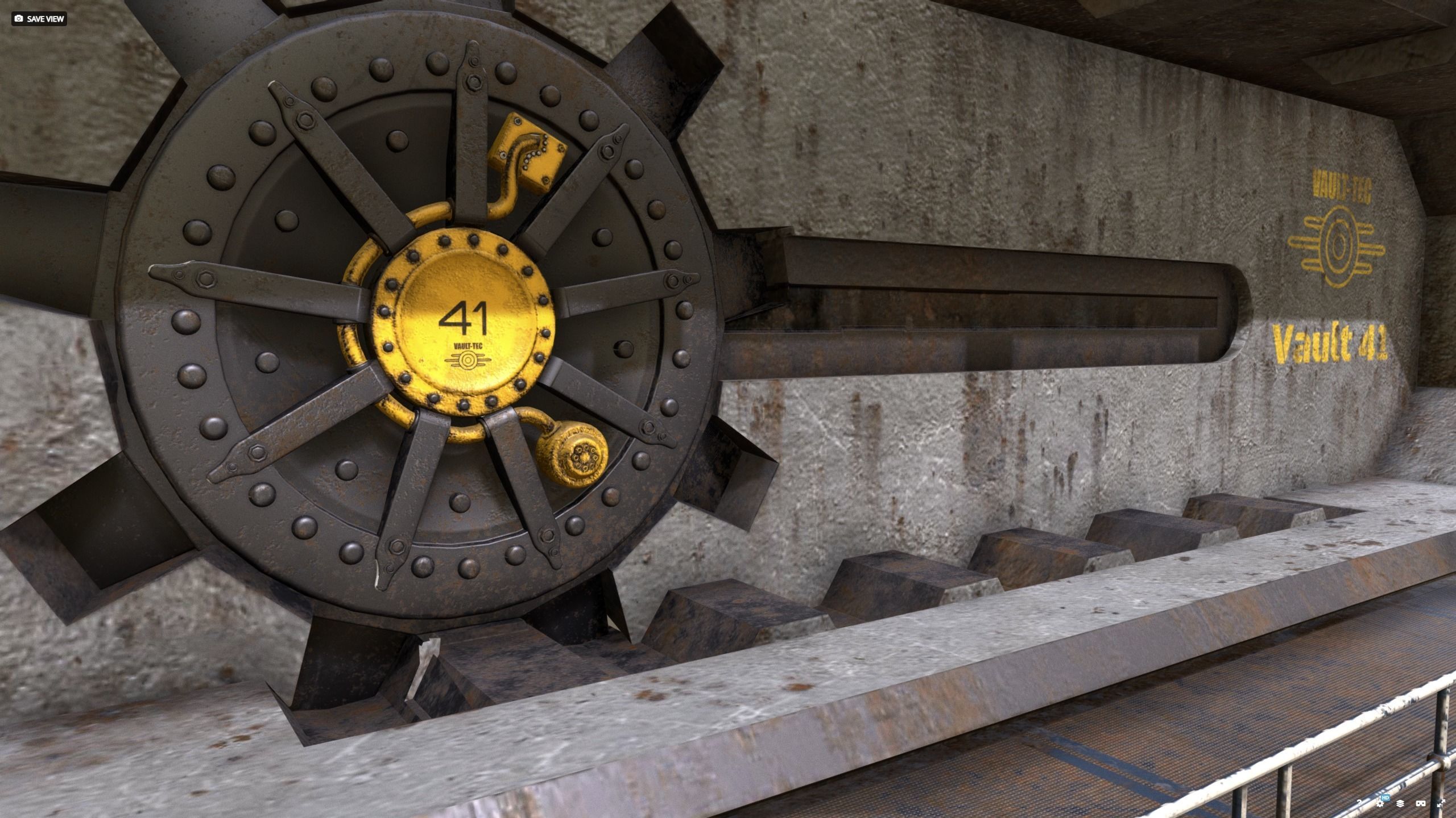 Vault-Tec - Vault 41 Bunkergate 3D model_8