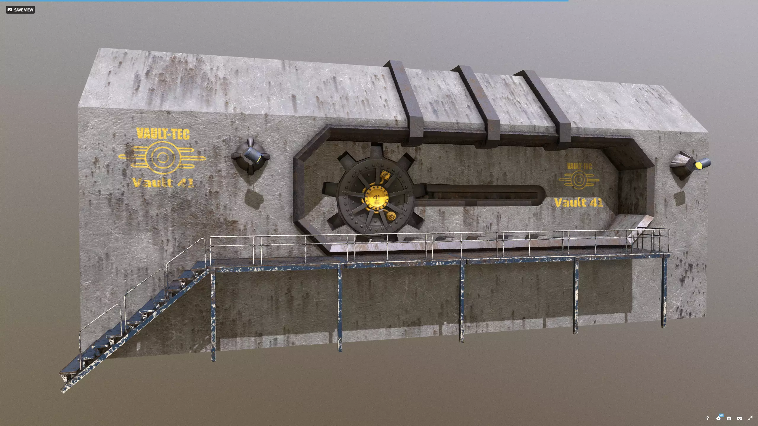 Vault-Tec - Vault 41 Bunkergate 3D model_0