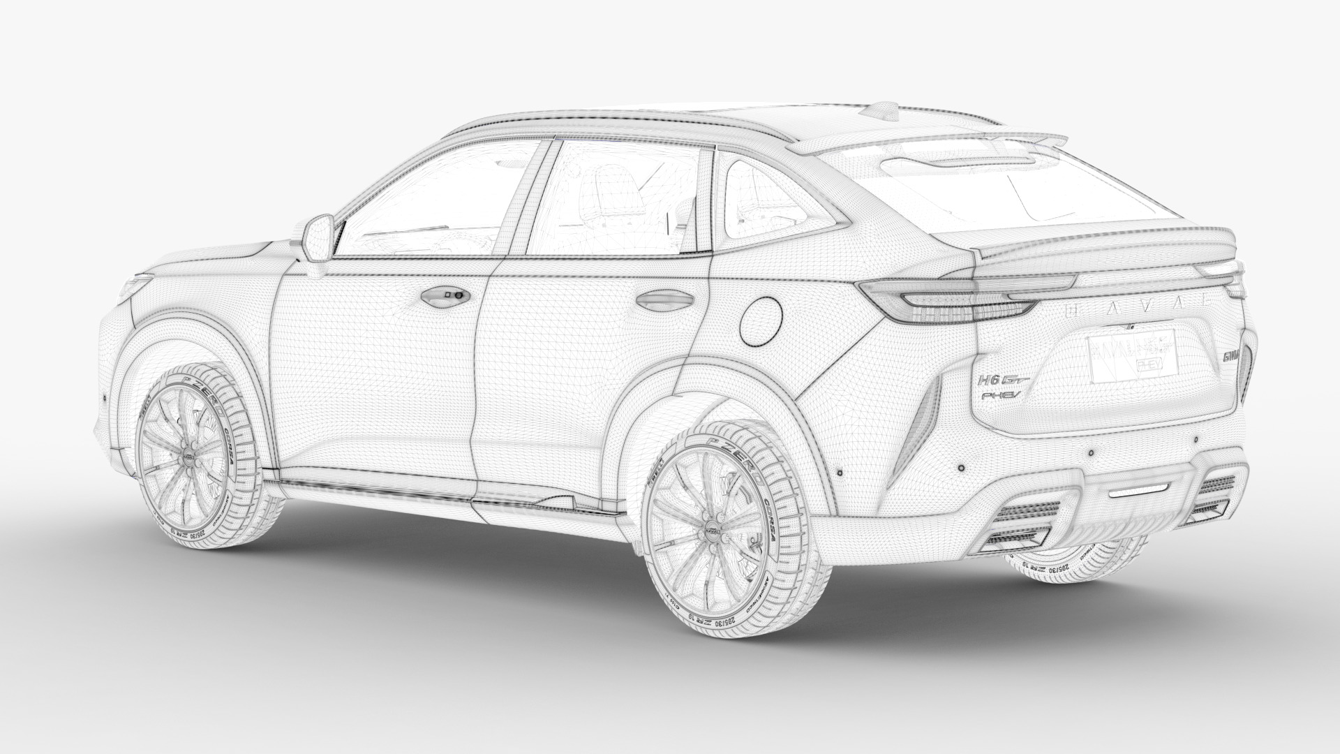 GWM Haval H6 GT 2023  3D model_13