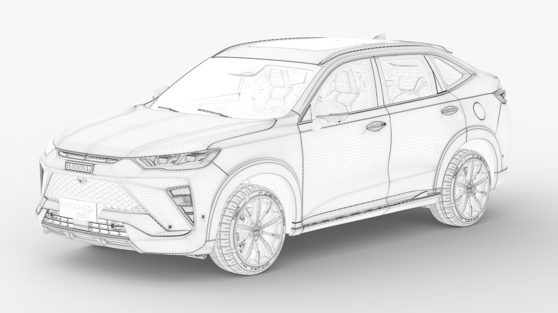 GWM Haval H6 GT 2023  3D model_12