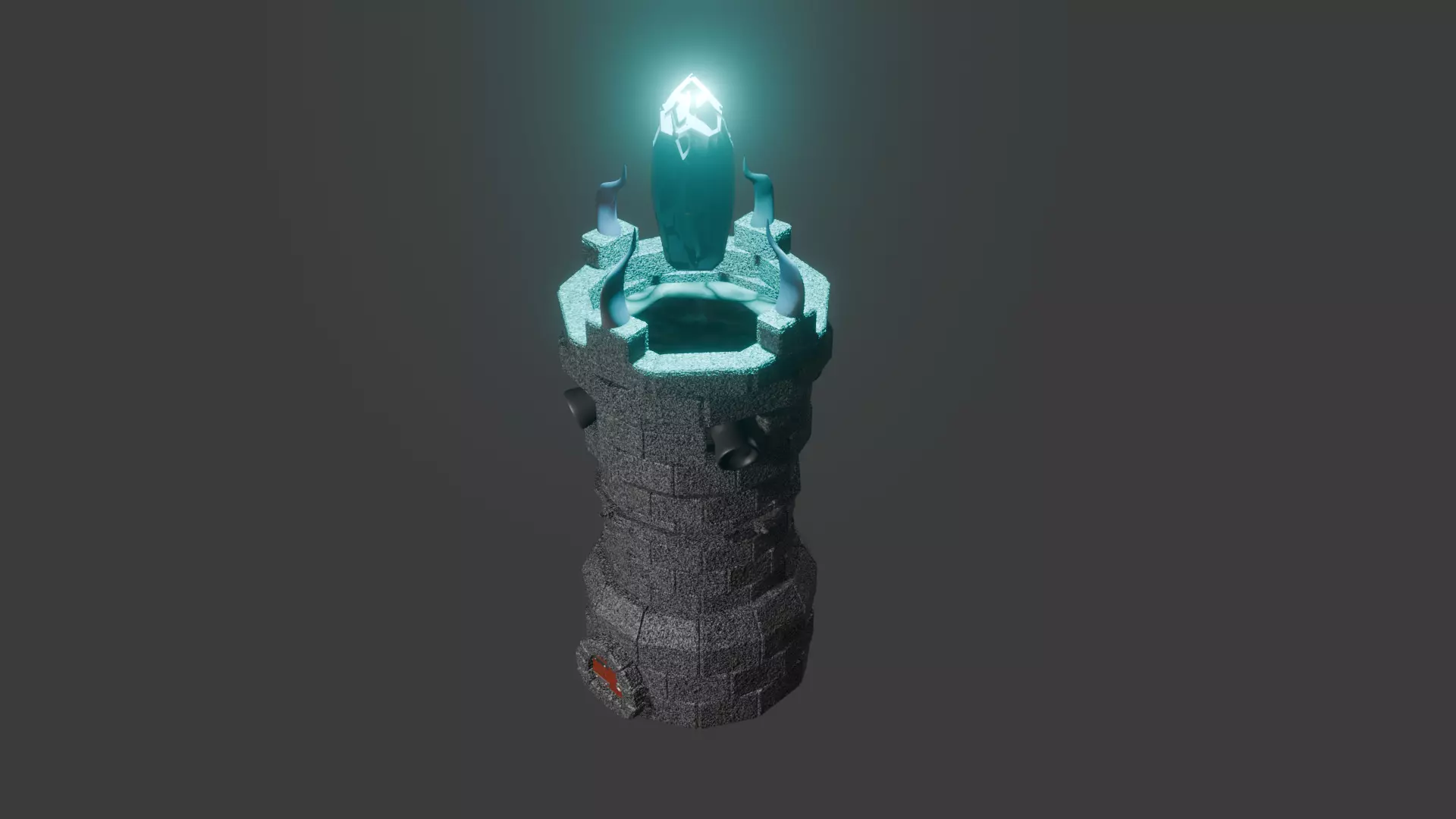 Battle tower 3D model_0