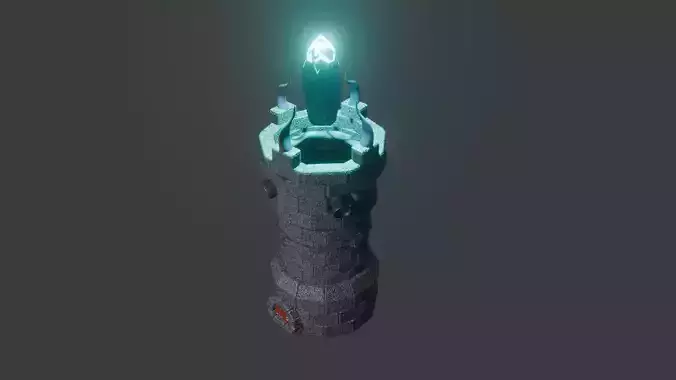 Battle tower 3D model