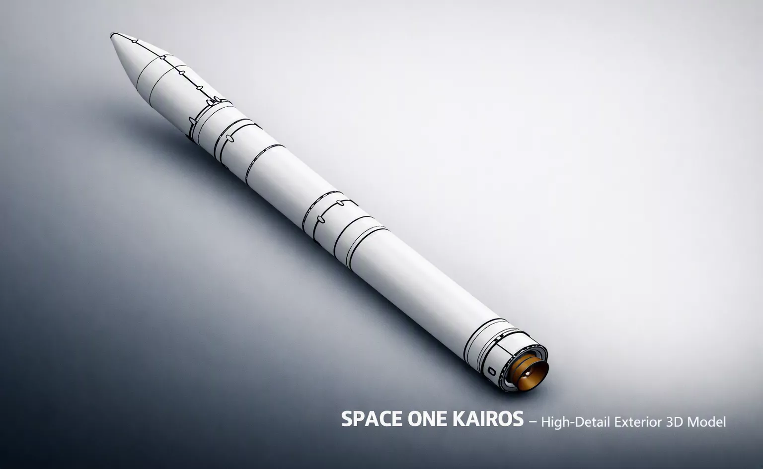 SPACE ONE KAIROS 1-144 Scale Rocket Model 3D print model