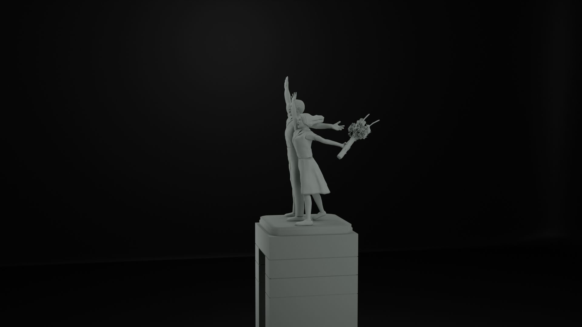 Selamat Datang Monument 3D model_12