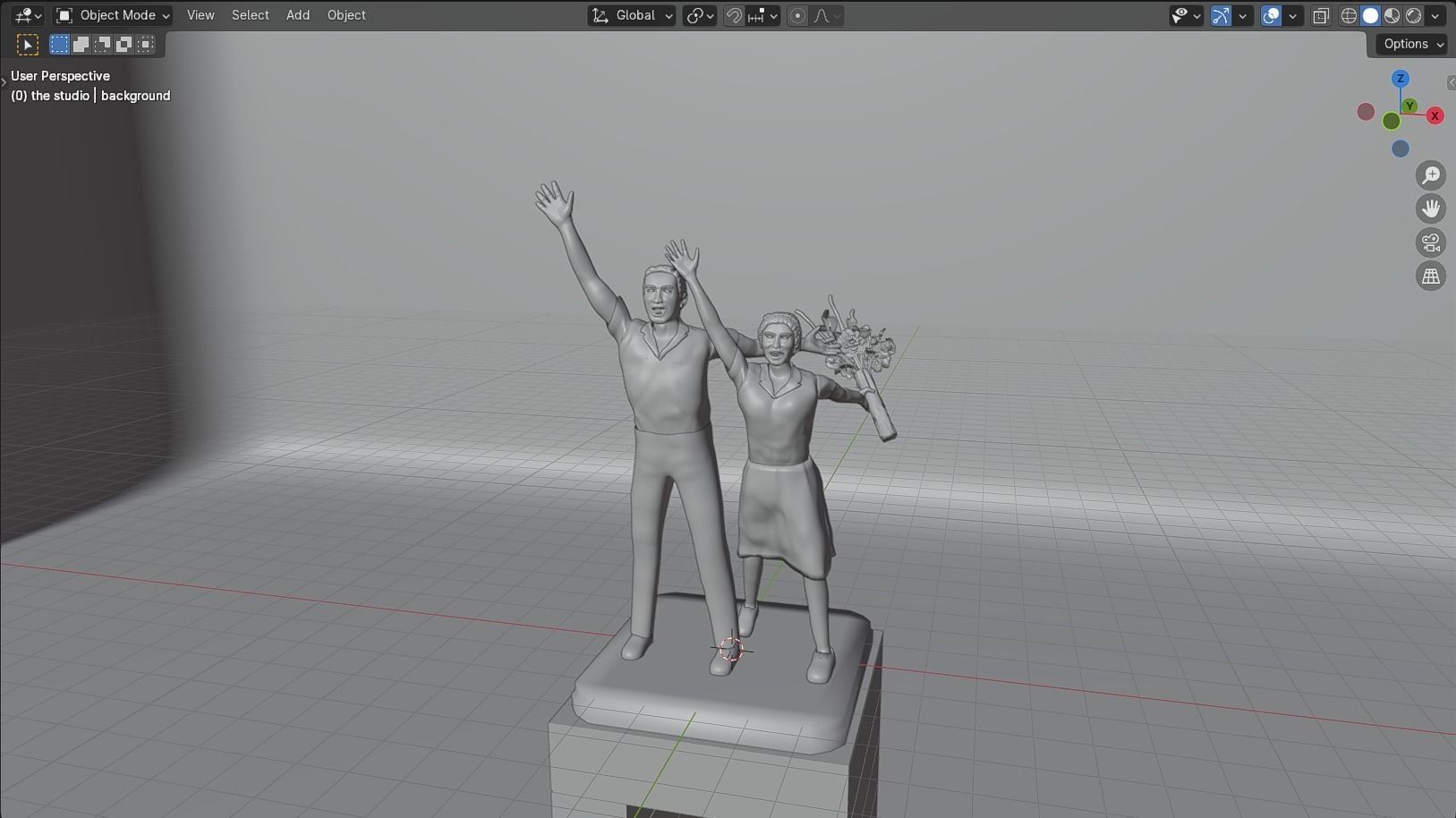 Selamat Datang Monument 3D model_36