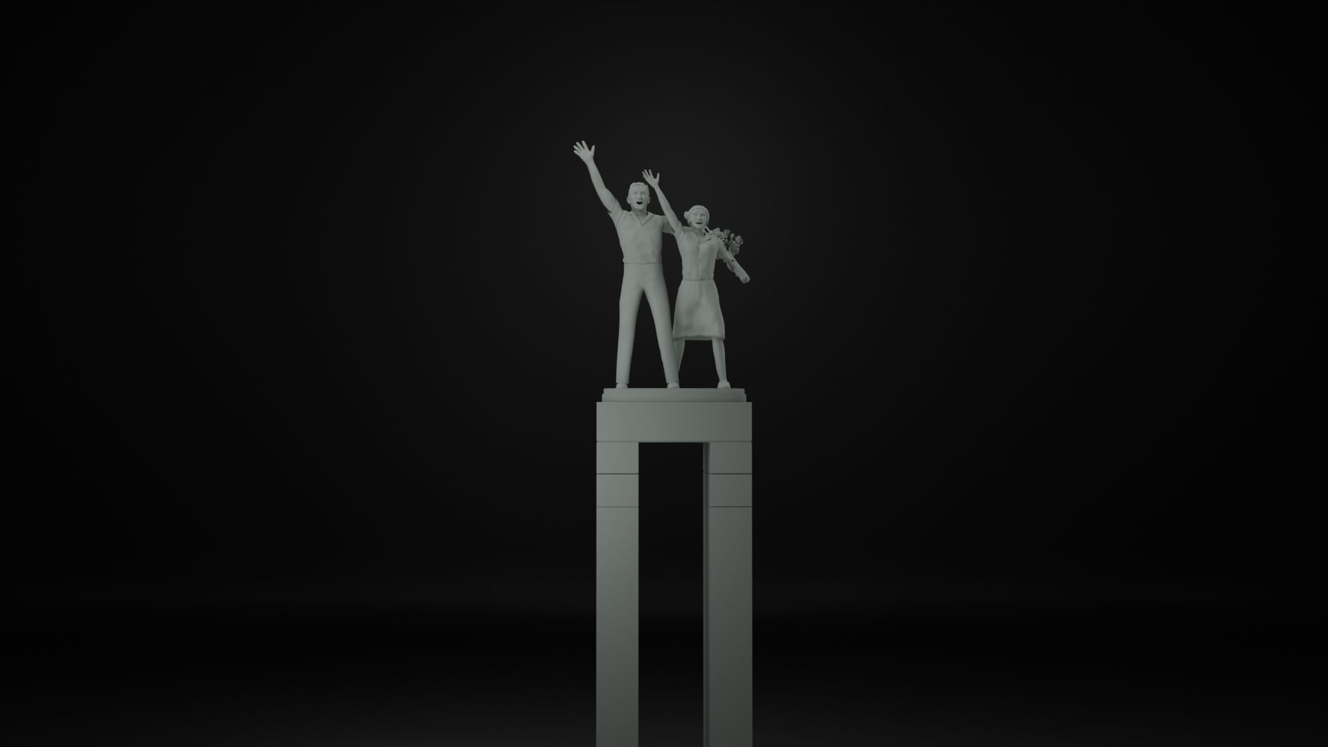Selamat Datang Monument 3D model_17