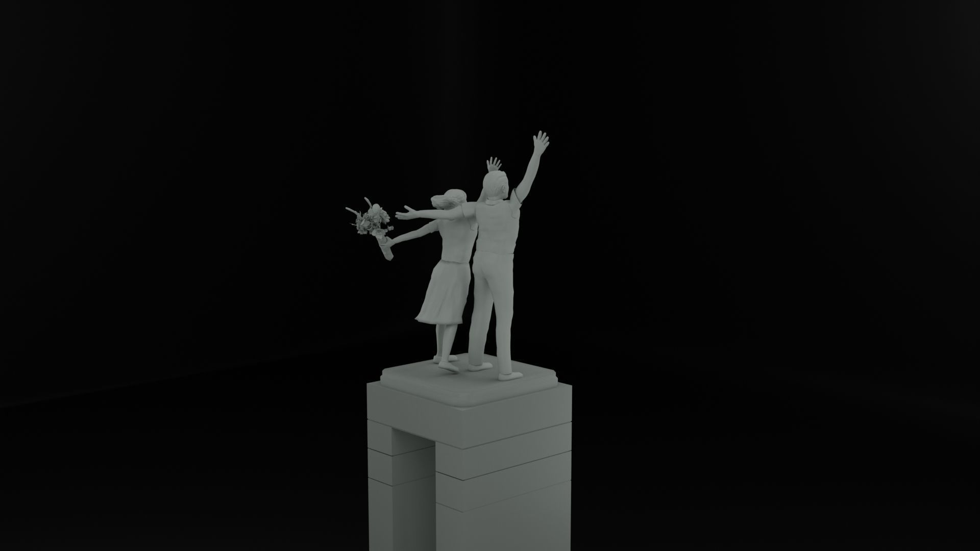 Selamat Datang Monument 3D model_6
