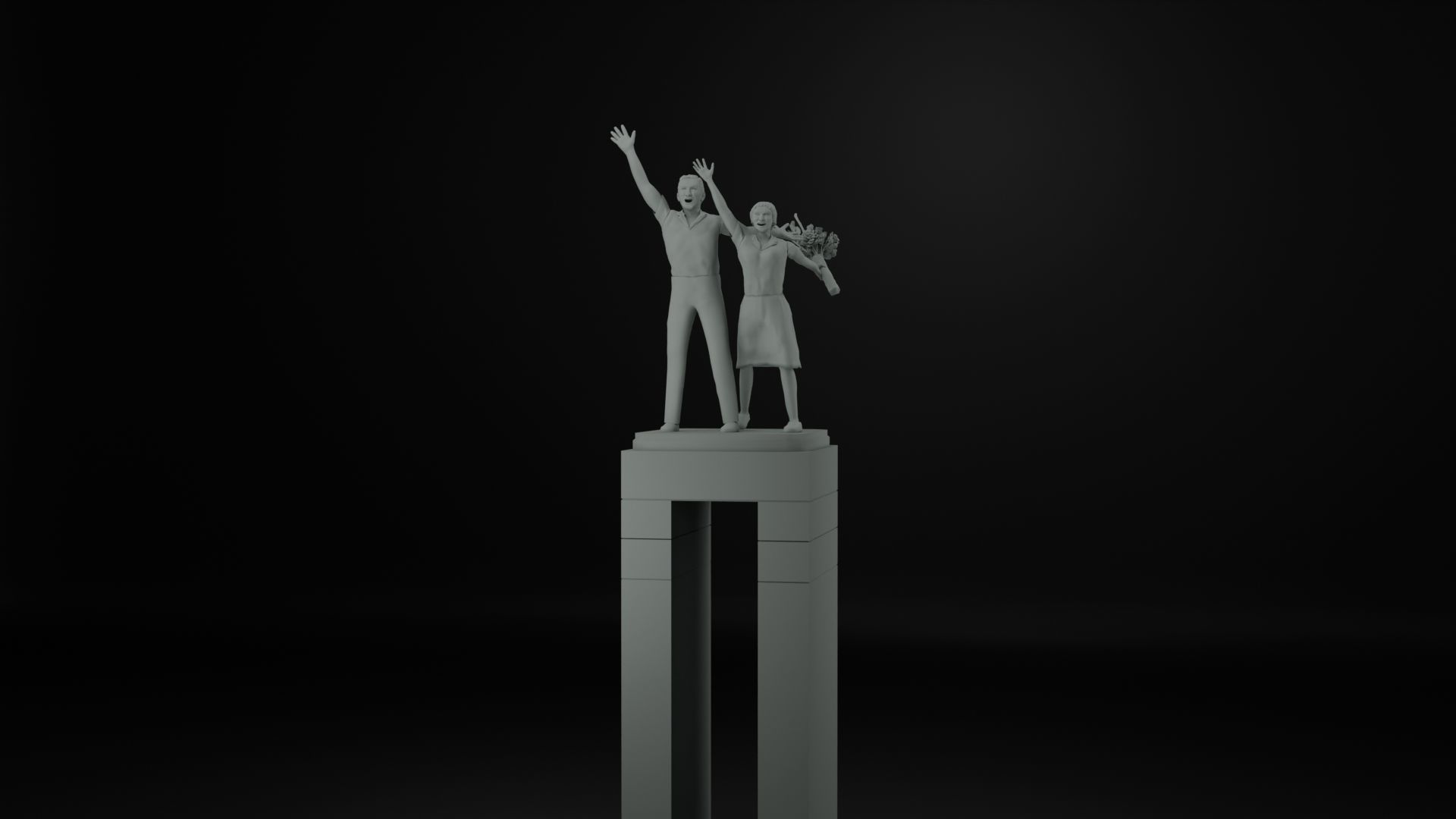 Selamat Datang Monument 3D model_18