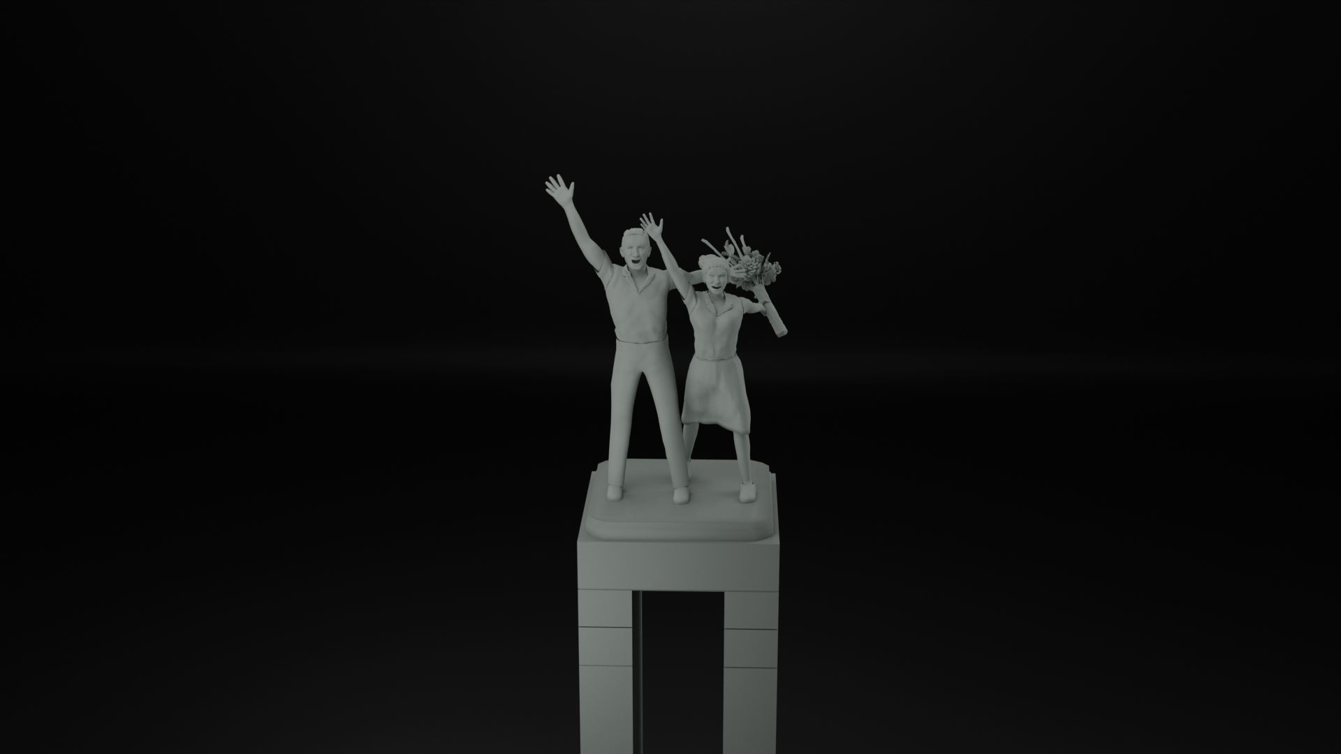 Selamat Datang Monument 3D model_16