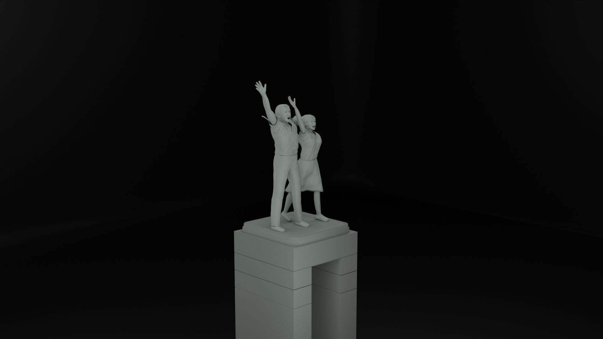 Selamat Datang Monument 3D model_2