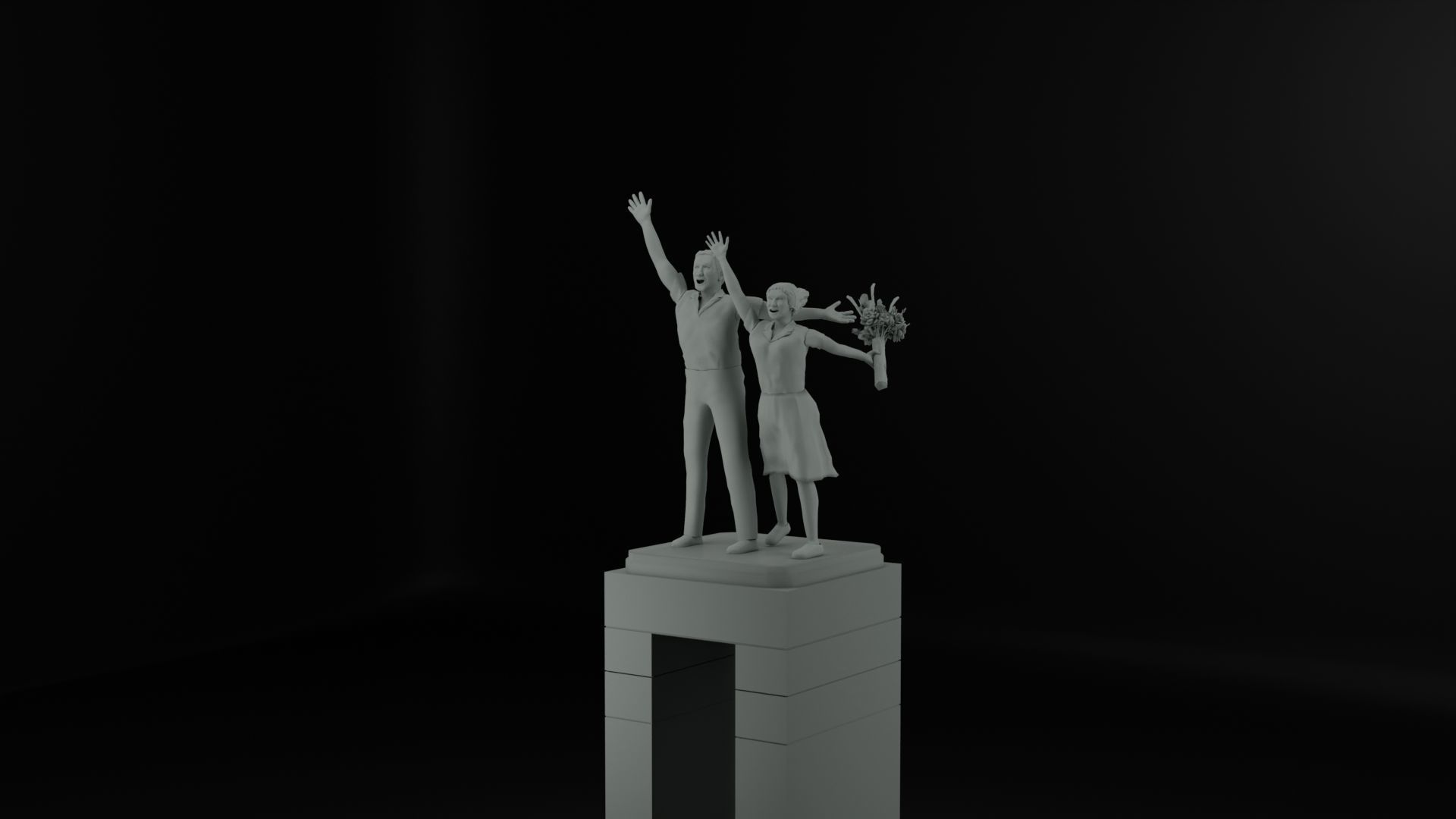Selamat Datang Monument 3D model_14