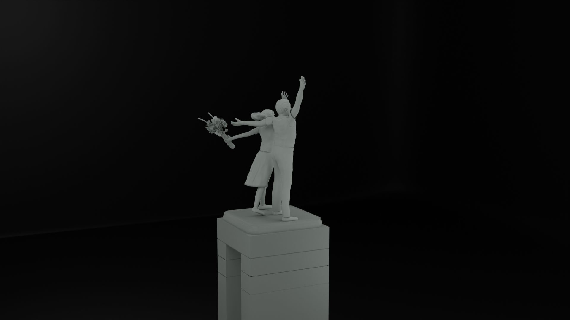 Selamat Datang Monument 3D model_5