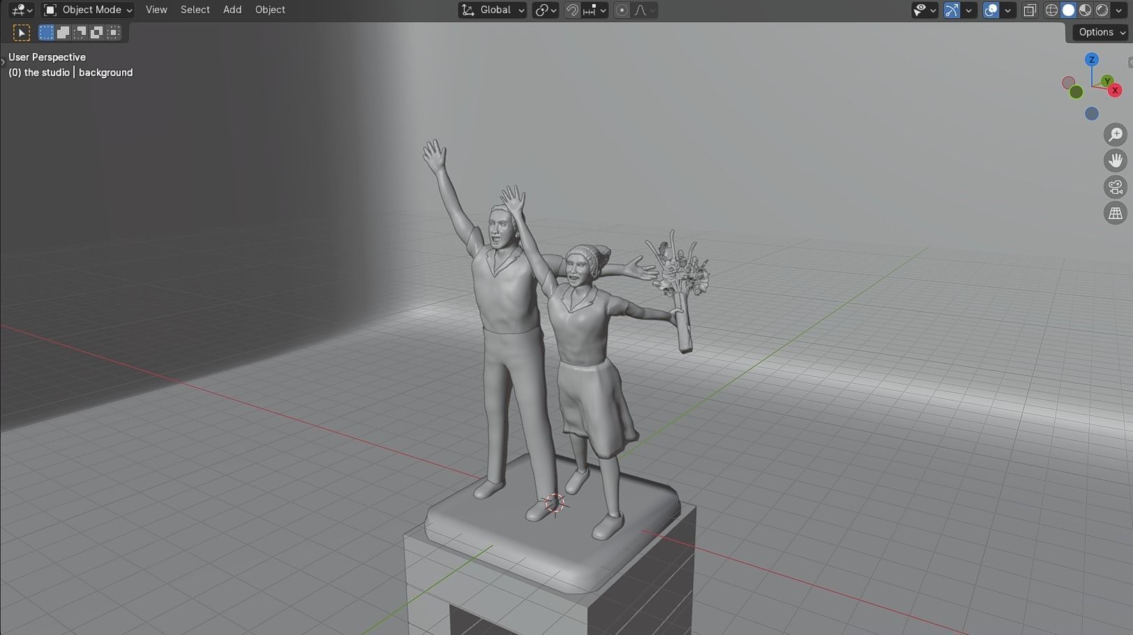 Selamat Datang Monument 3D model_37