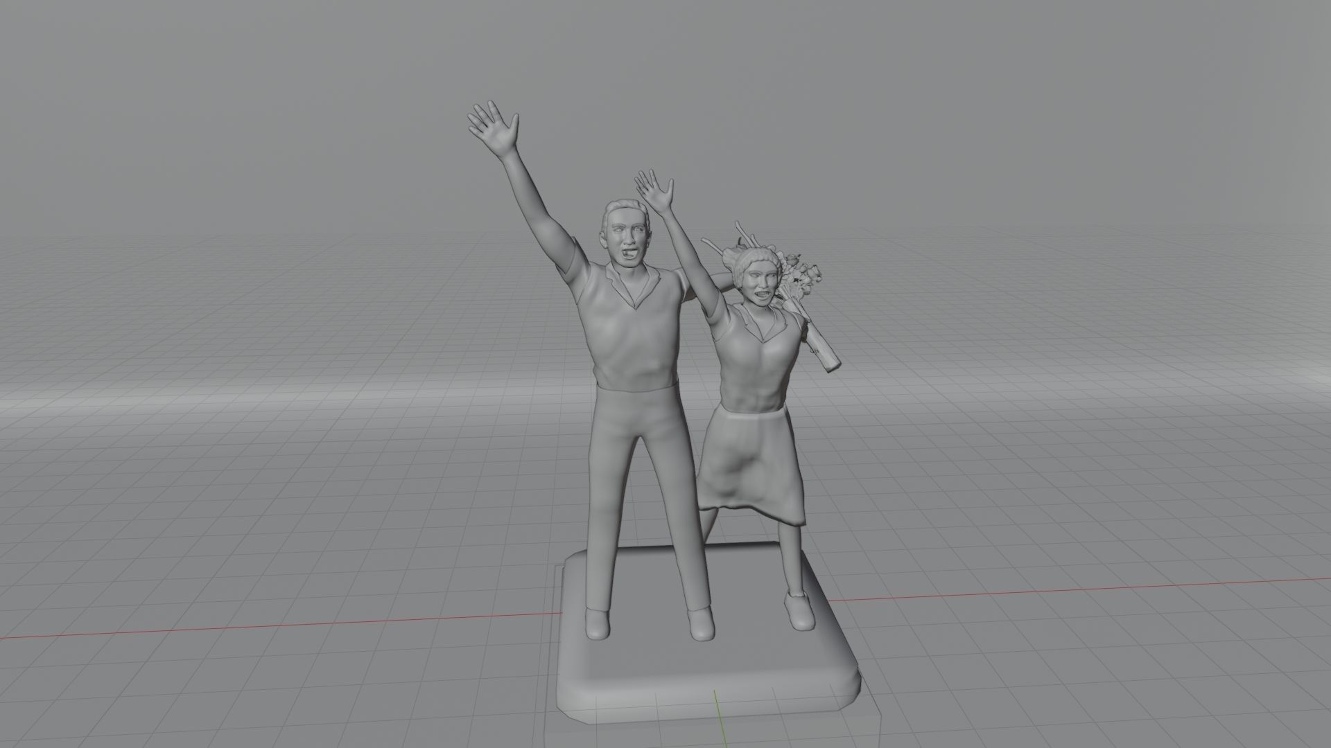 Selamat Datang Monument 3D model_33