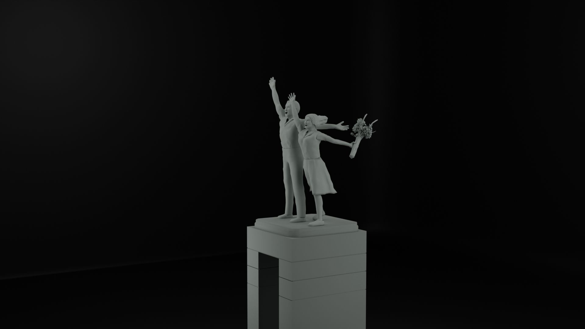 Selamat Datang Monument 3D model_13