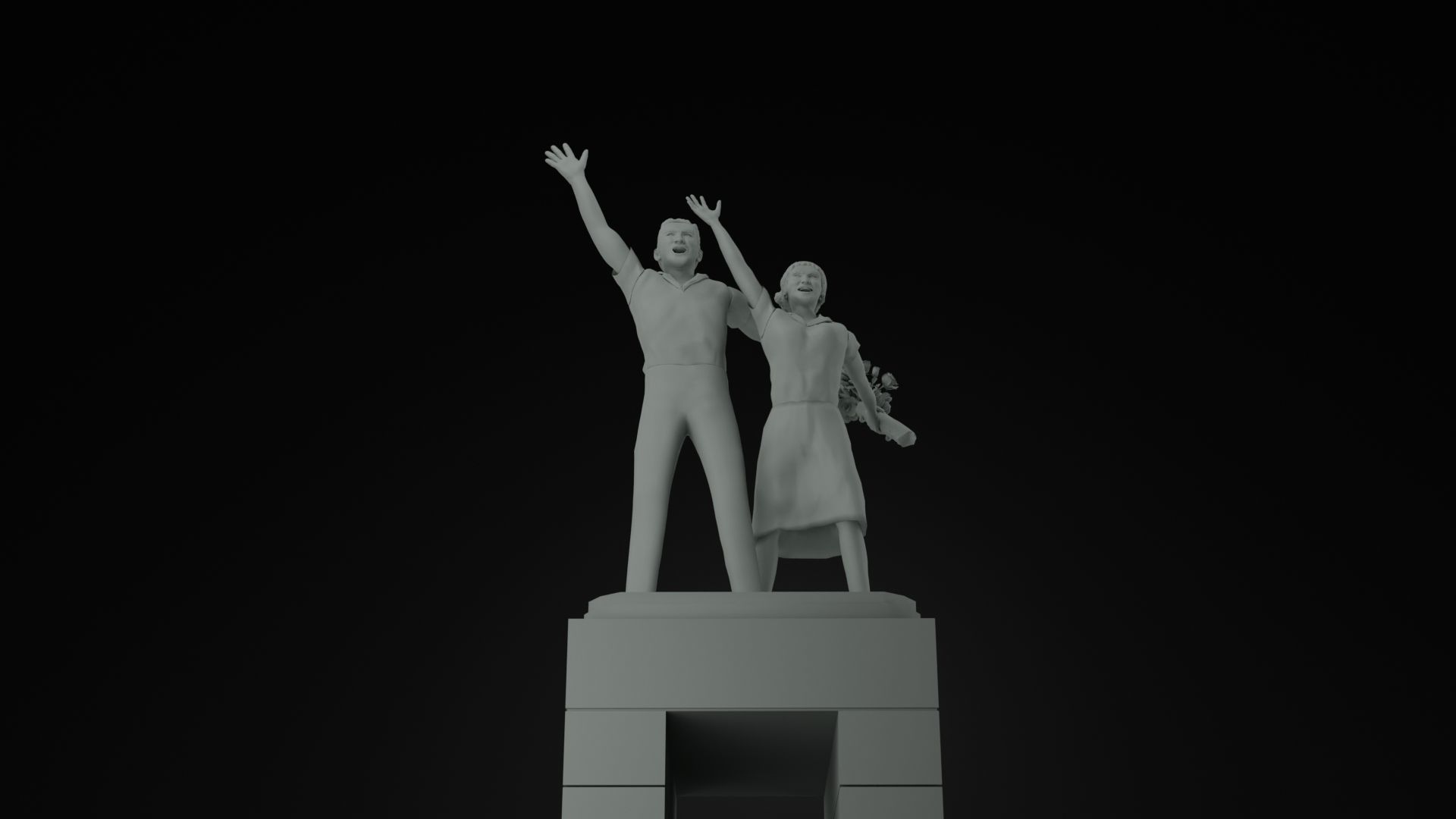 Selamat Datang Monument 3D model_31