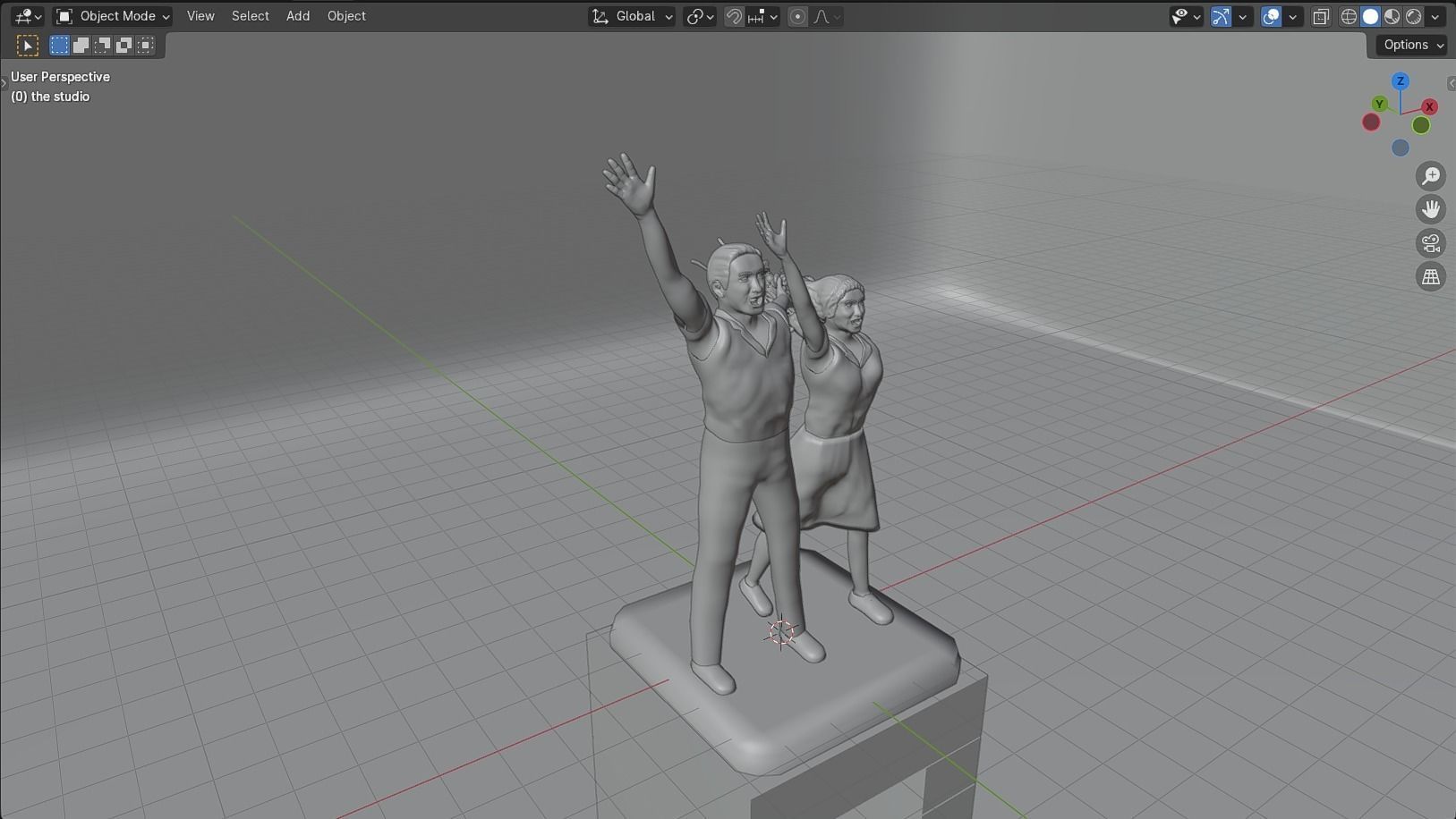 Selamat Datang Monument 3D model_43