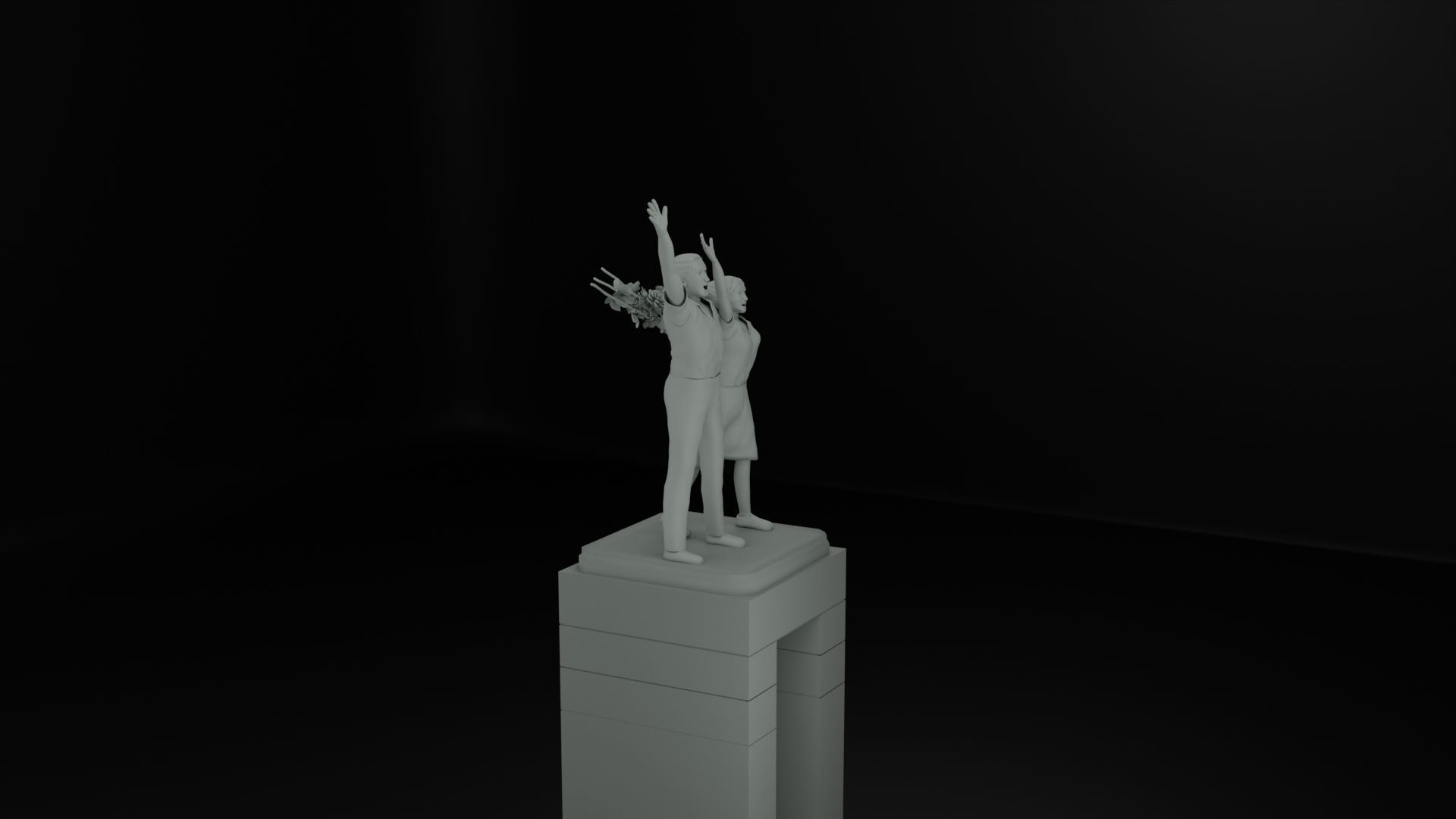 Selamat Datang Monument 3D model_3