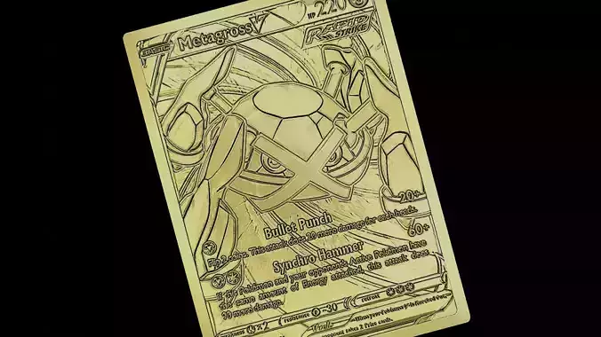 METAGROSS V POKEMON CARD