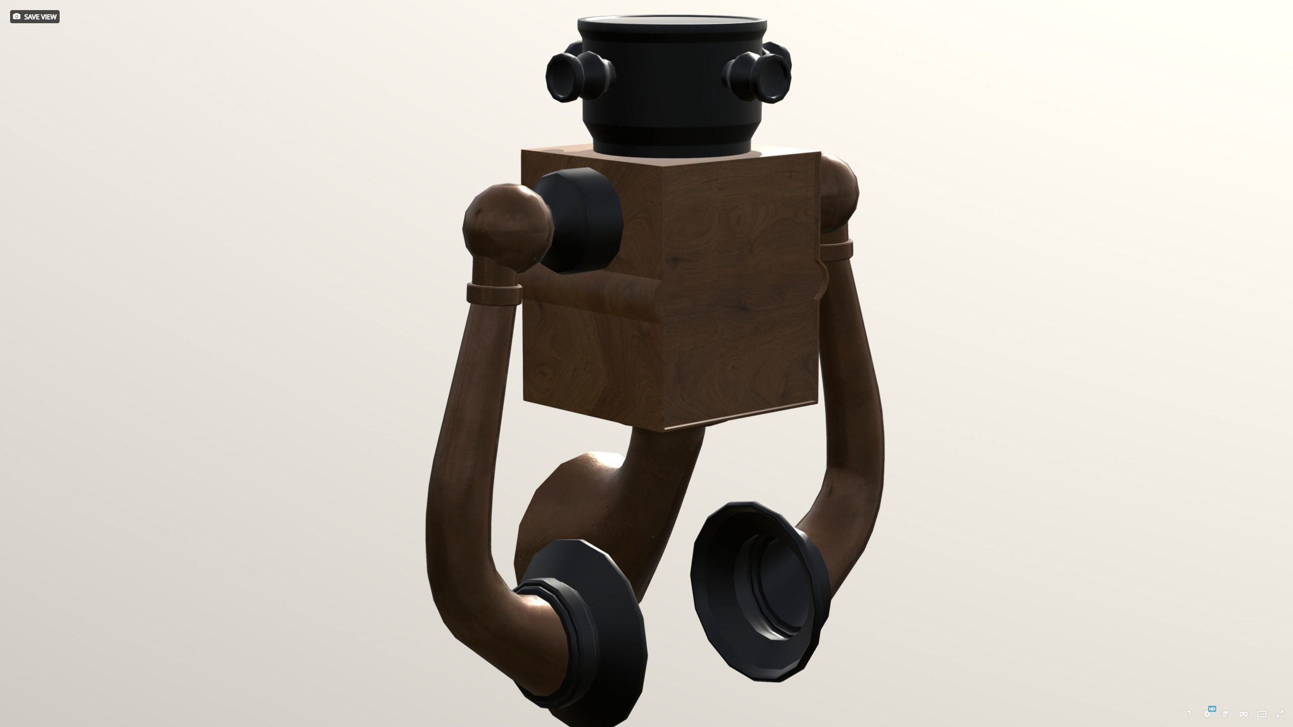 Phone wall version 1910 - titanic era 3D model_3