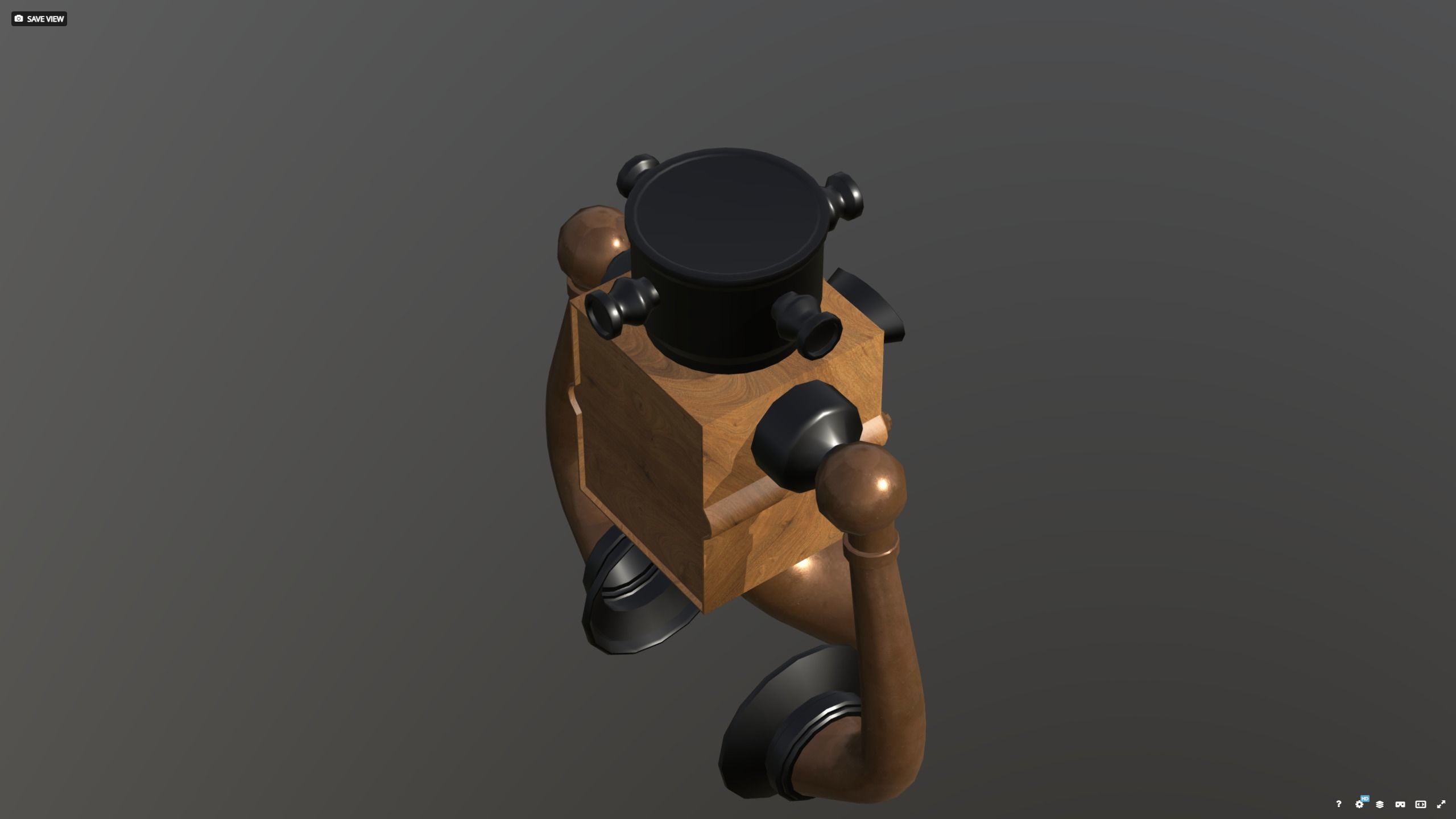 Phone wall version 1910 - titanic era 3D model_17