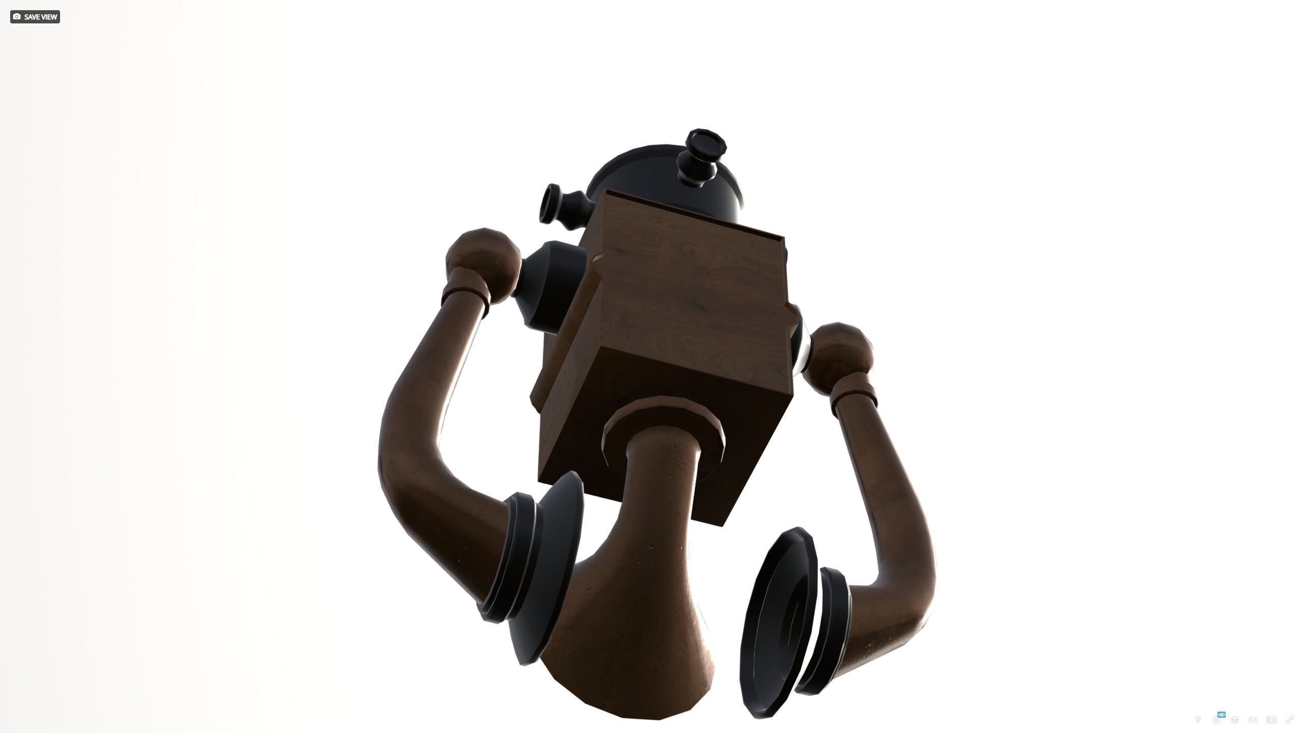 Phone wall version 1910 - titanic era 3D model_14