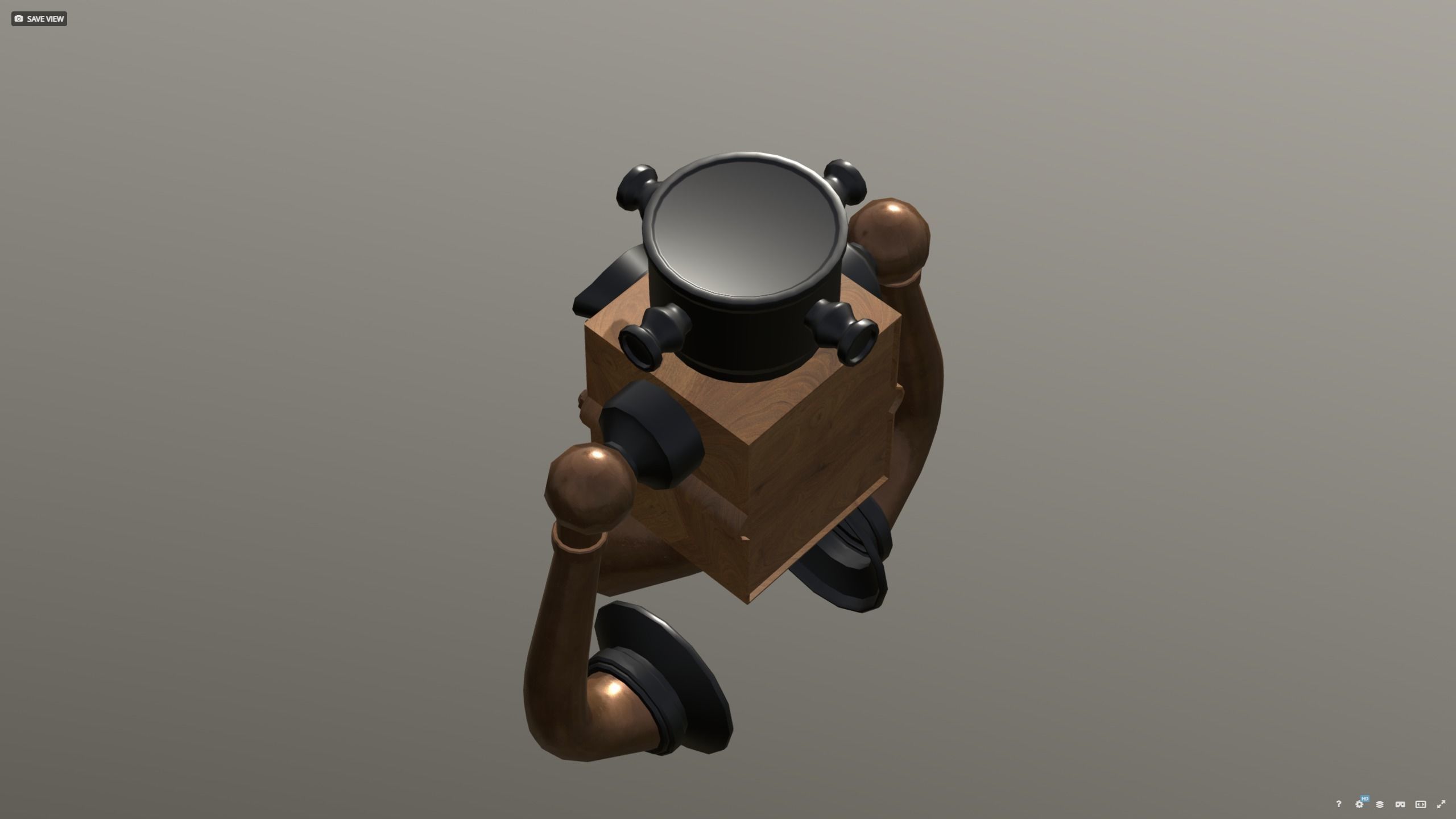 Phone wall version 1910 - titanic era 3D model_16