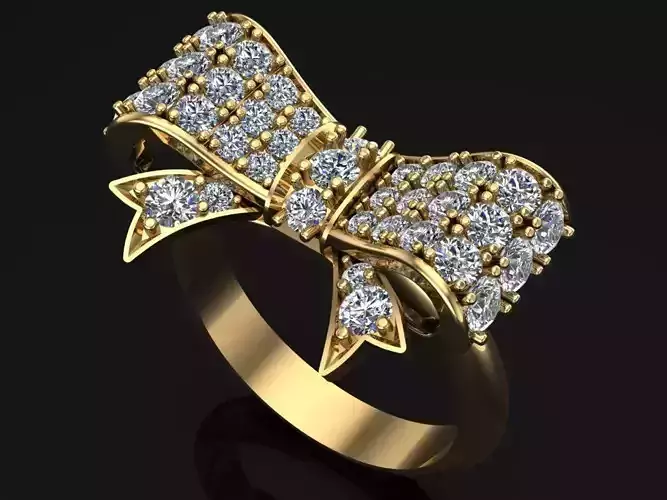 Ribbon Ring Jewelry Code-SSX005