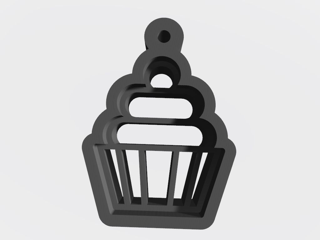 SET 10 KEYCHAINS 3D print models ice cream cake 3D print model_7