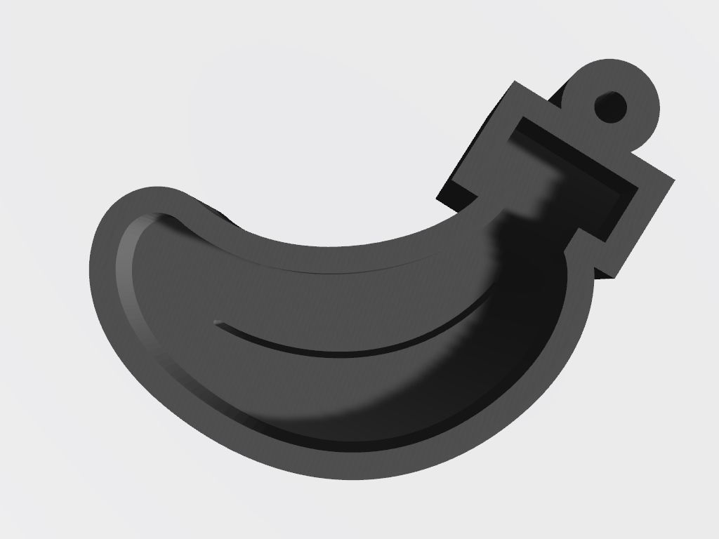 SET 10 KEYCHAINS 3D print models banana apple 3D print model_4