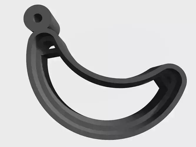 SET 10 KEYCHAINS 3D print models banana apple