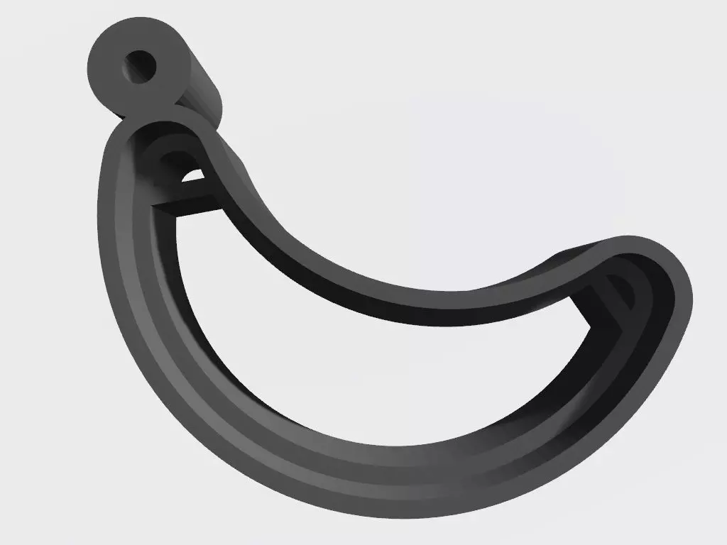 SET 10 KEYCHAINS 3D print models banana apple 3D print model_0