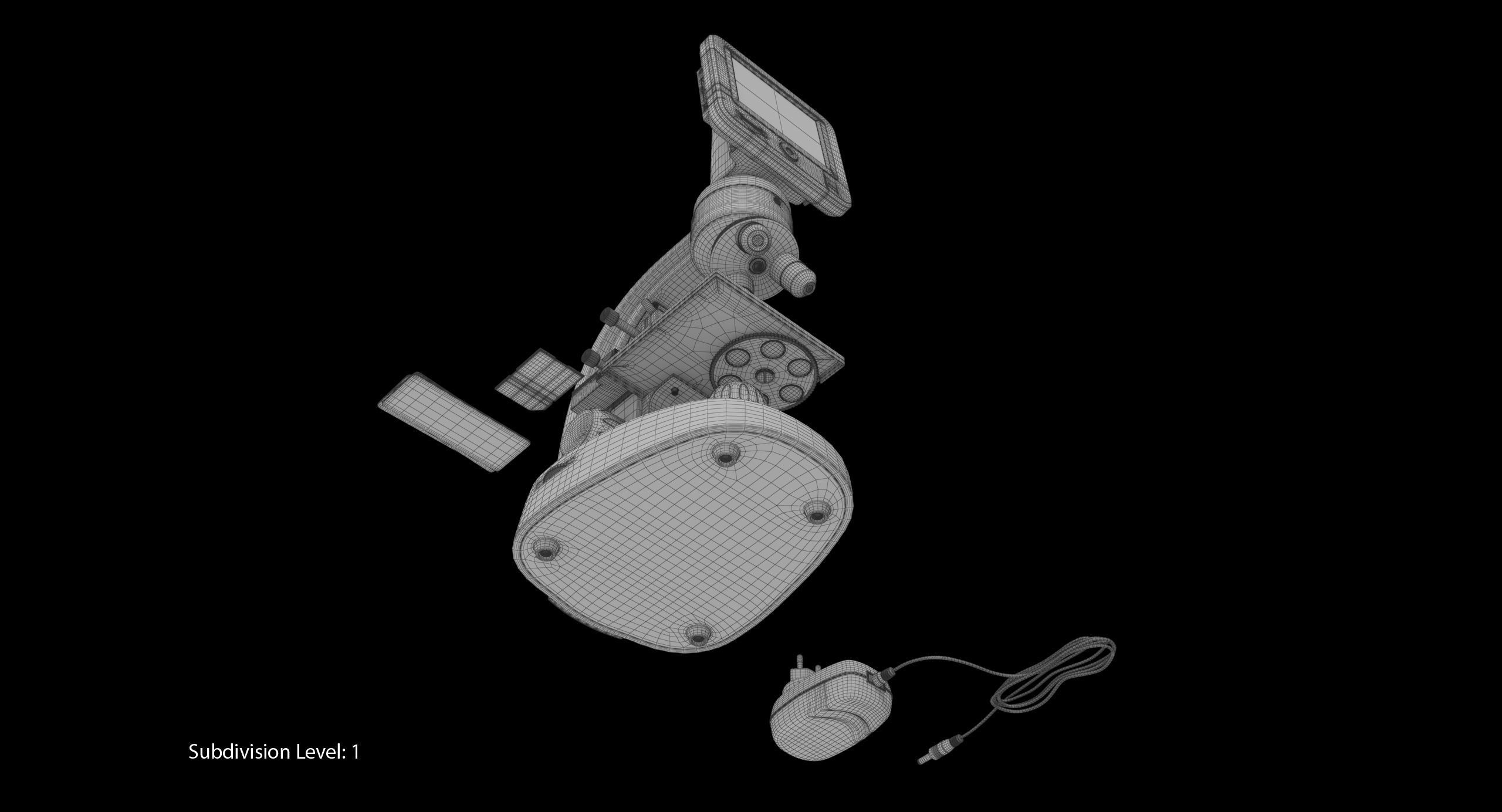 LCD Digital Microscope Celestron Low-poly 3D model_30