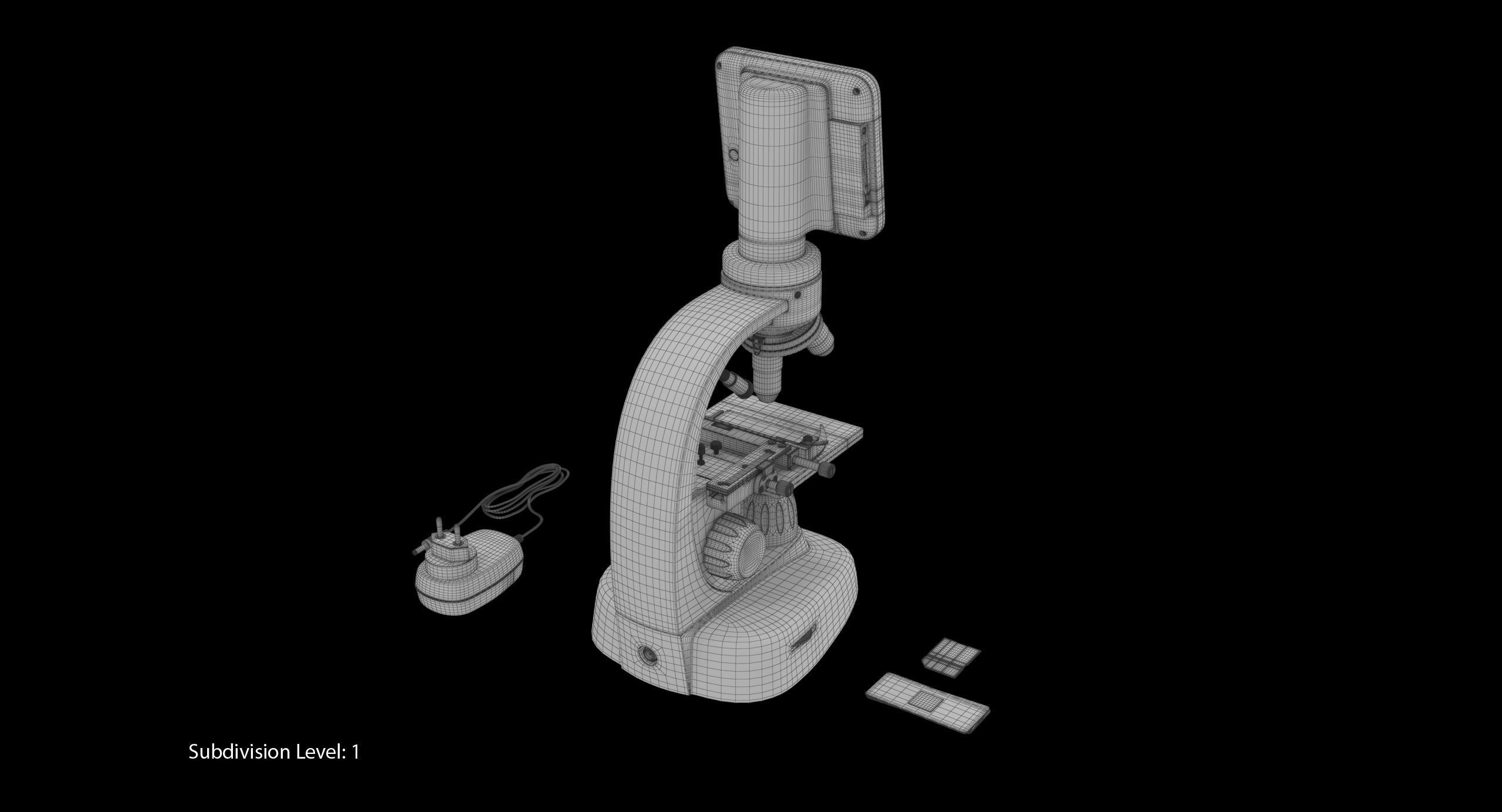 LCD Digital Microscope Celestron Low-poly 3D model_24