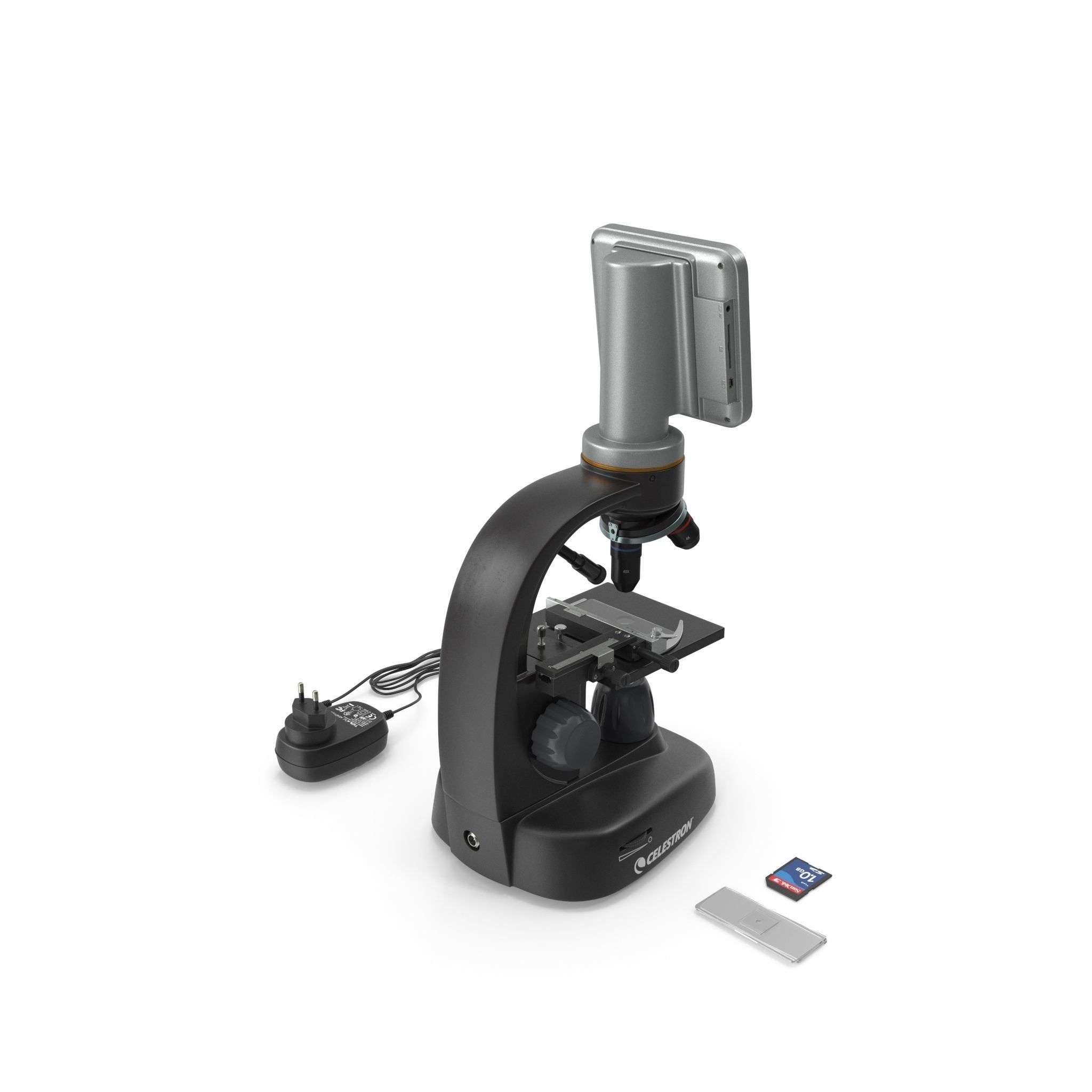 LCD Digital Microscope Celestron Low-poly 3D model_11