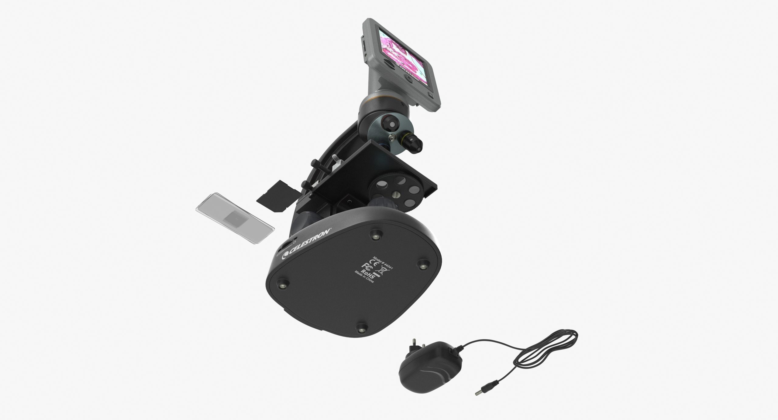 LCD Digital Microscope Celestron Low-poly 3D model_8