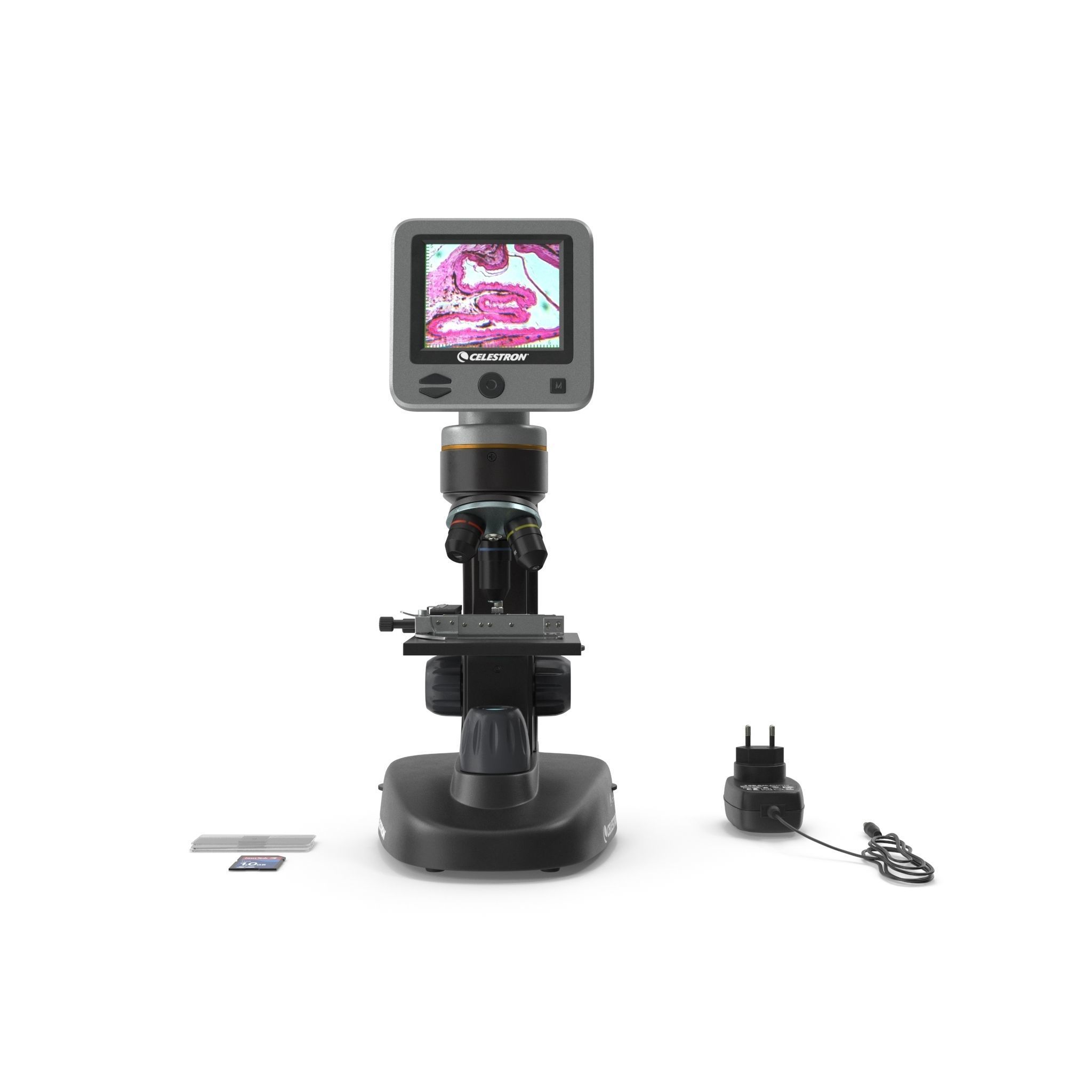 LCD Digital Microscope Celestron Low-poly 3D model_12