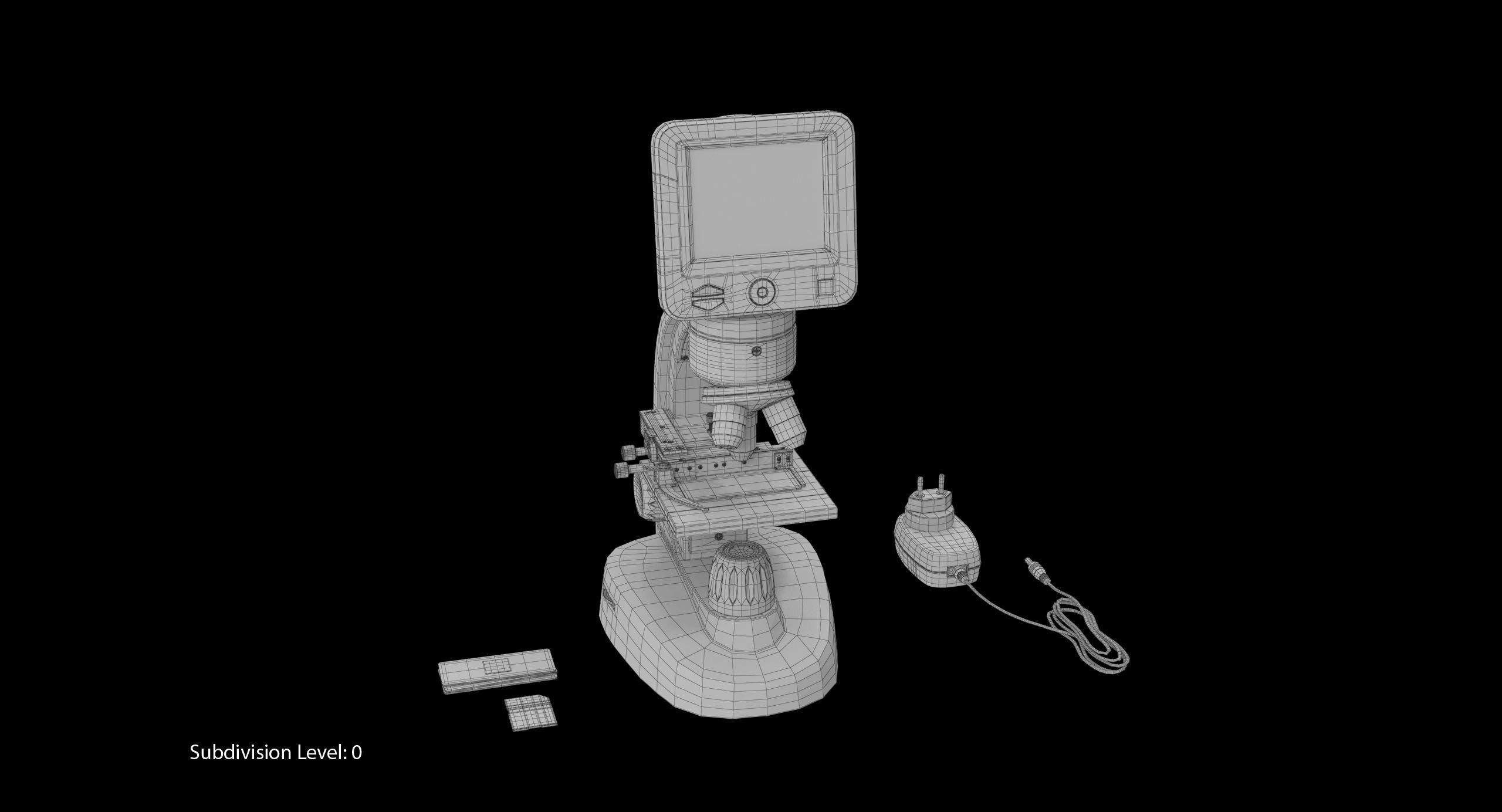LCD Digital Microscope Celestron Low-poly 3D model_17