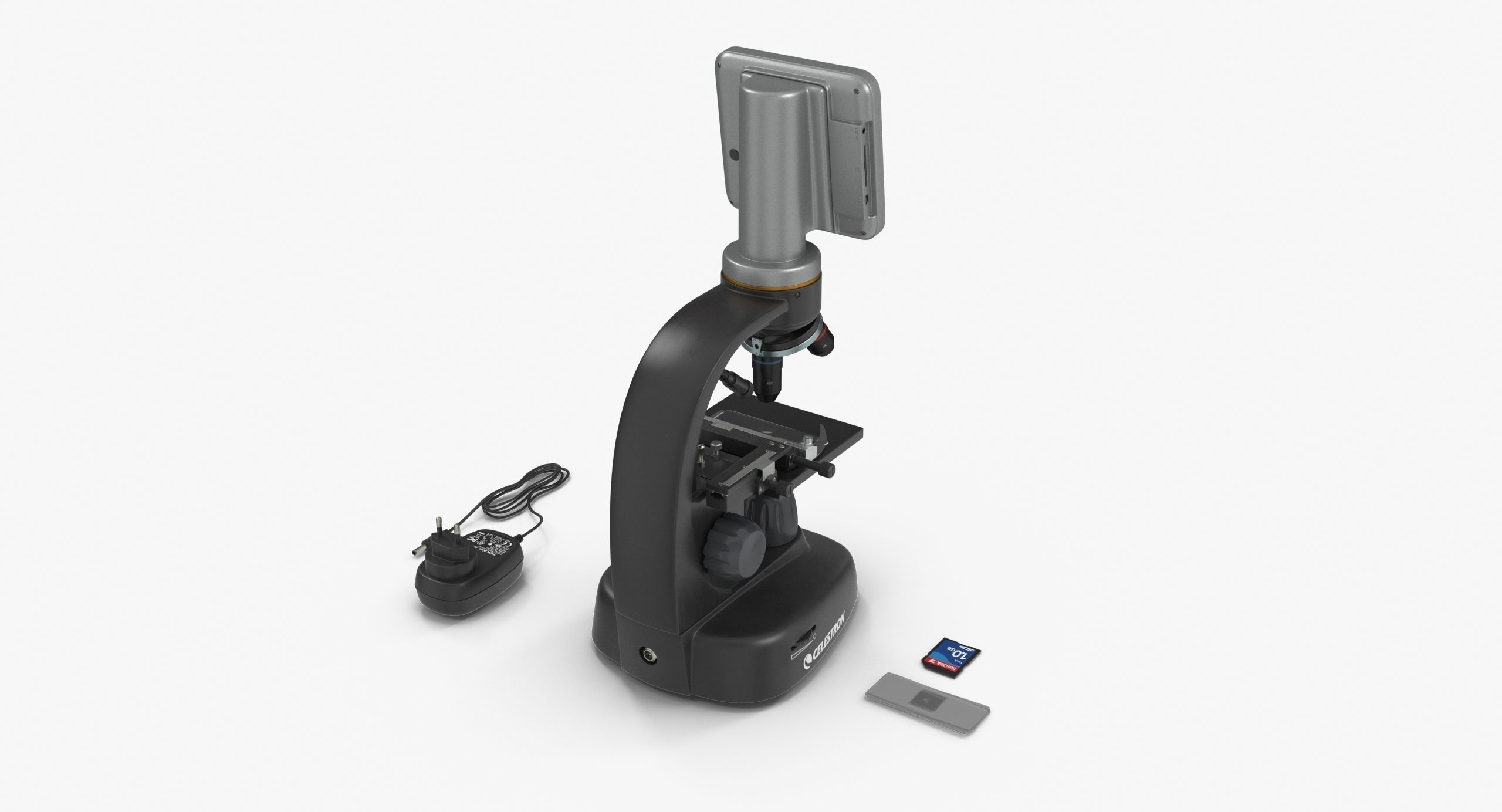 LCD Digital Microscope Celestron Low-poly 3D model_5