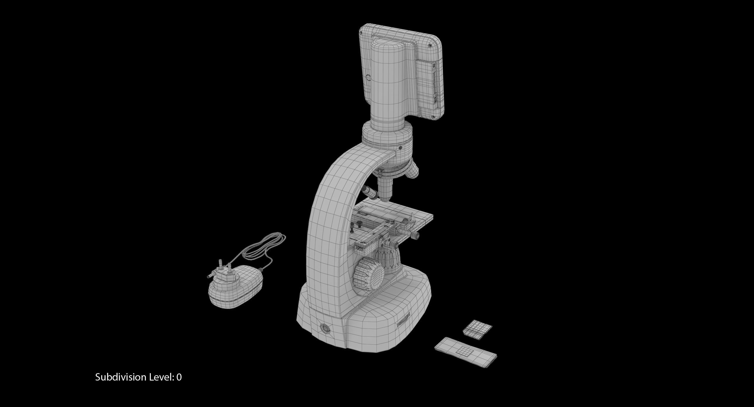 LCD Digital Microscope Celestron Low-poly 3D model_23