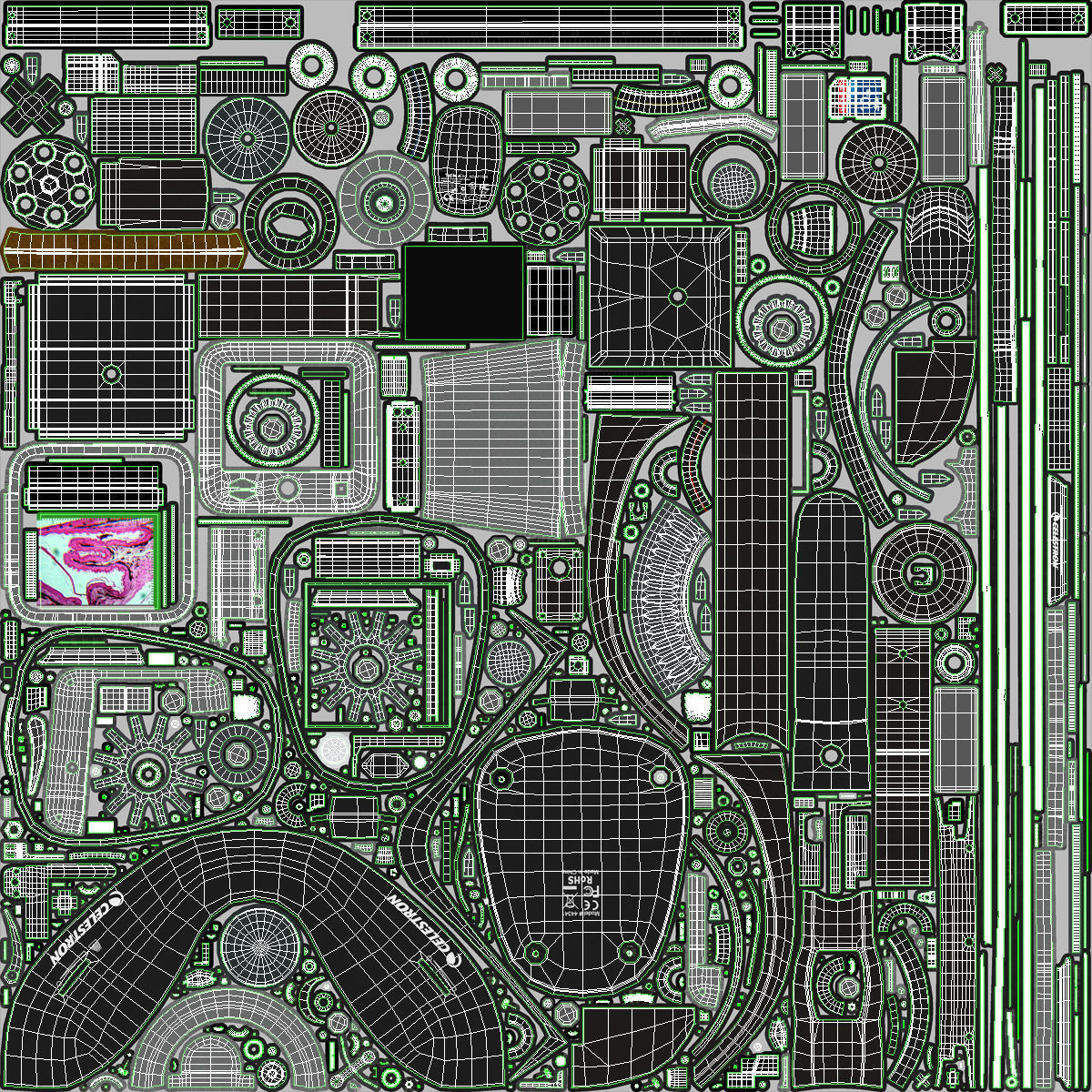 LCD Digital Microscope Celestron Low-poly 3D model_40
