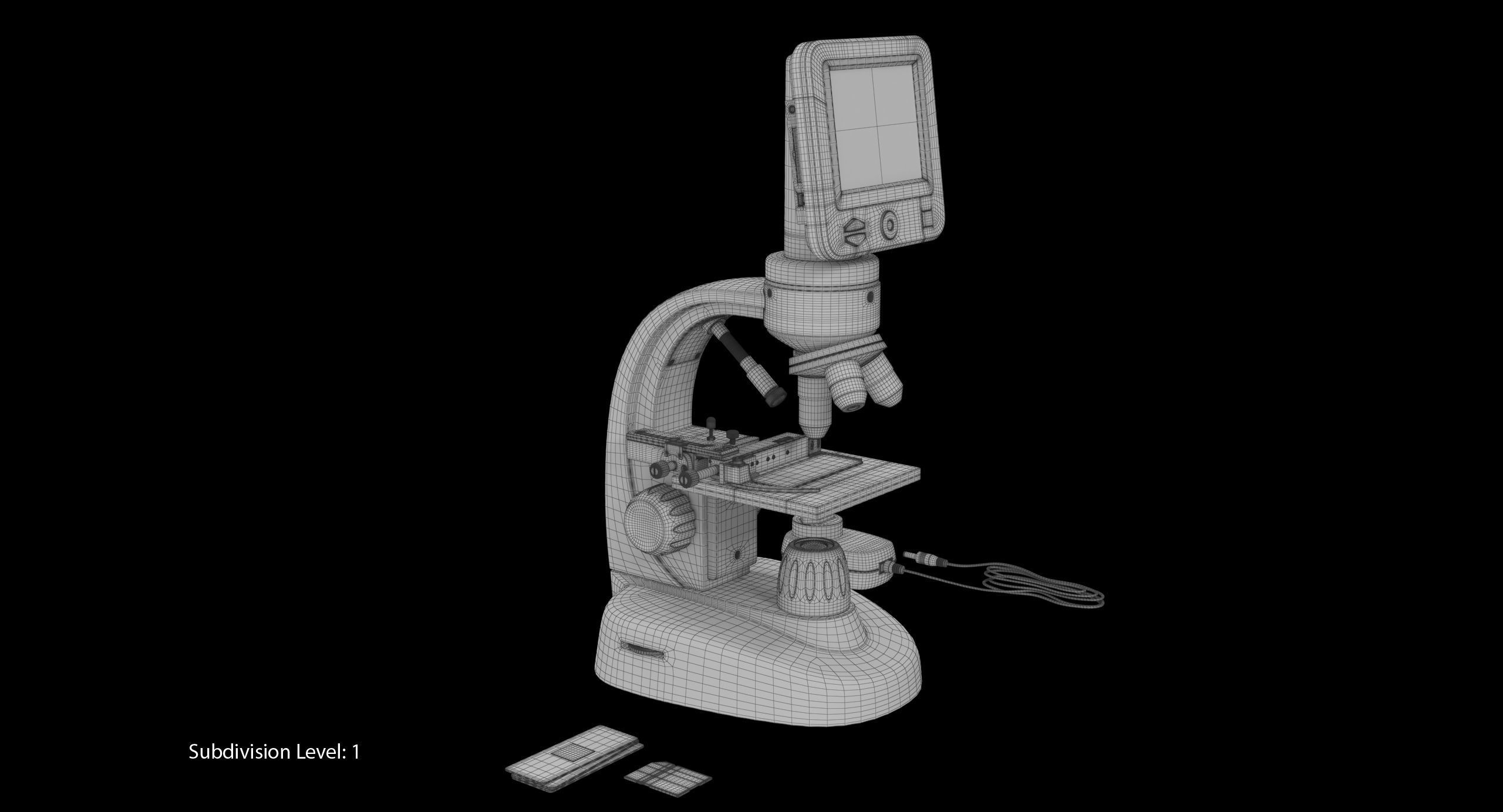 LCD Digital Microscope Celestron Low-poly 3D model_26